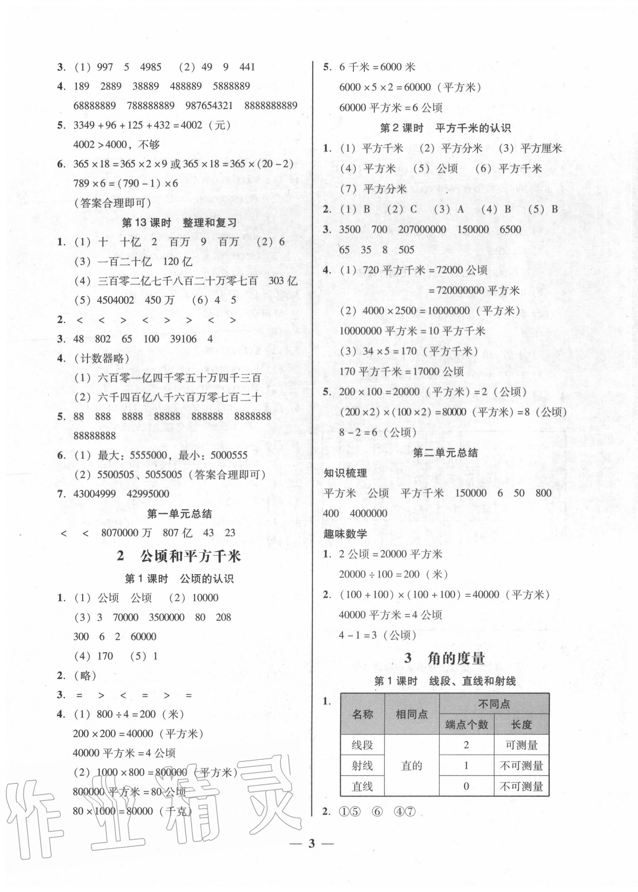 2020年家校導(dǎo)學(xué)四年級(jí)數(shù)學(xué)上冊(cè)人教版 第3頁(yè)