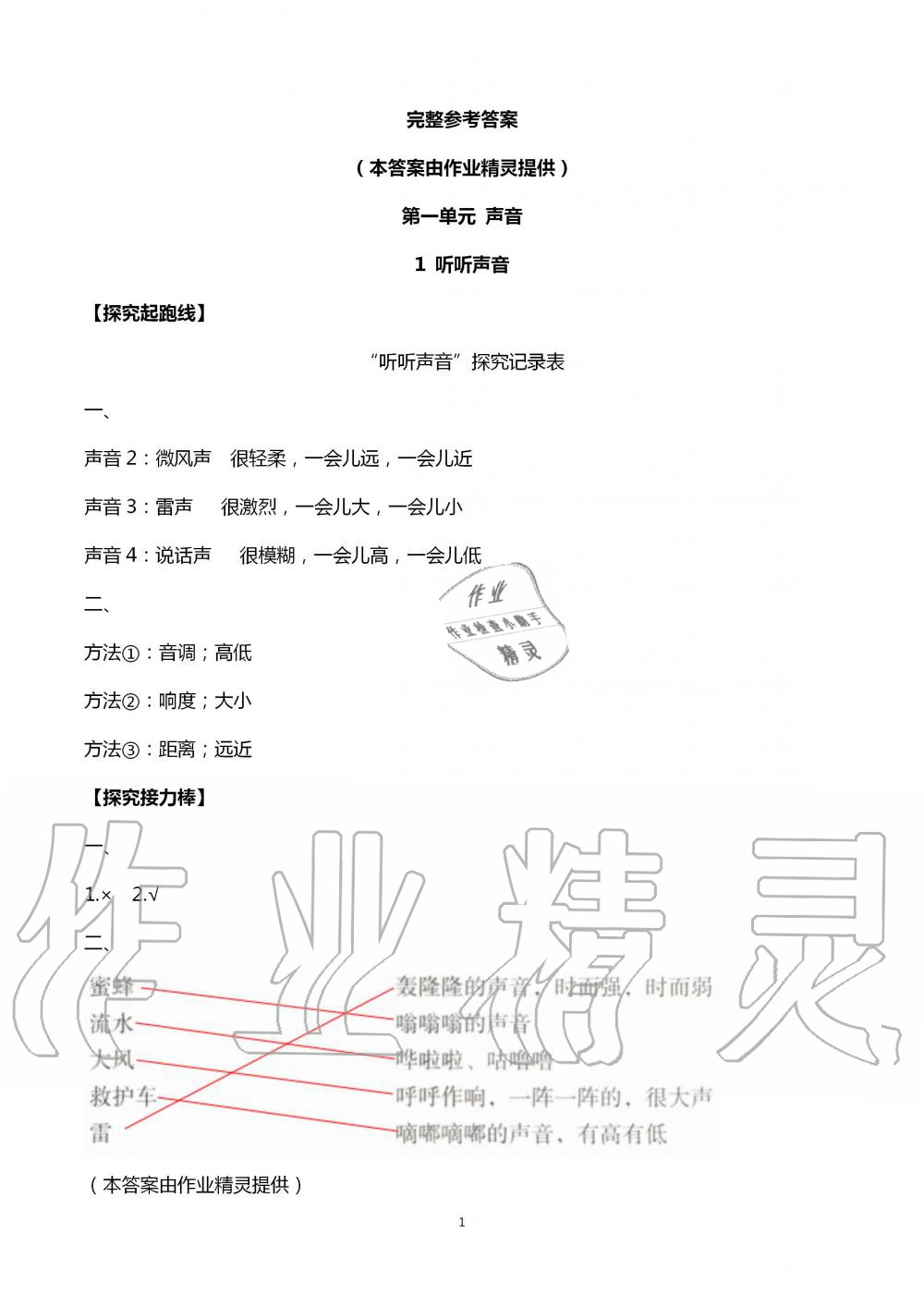 2020年知识与能力训练四年级科学上册教科版 第1页