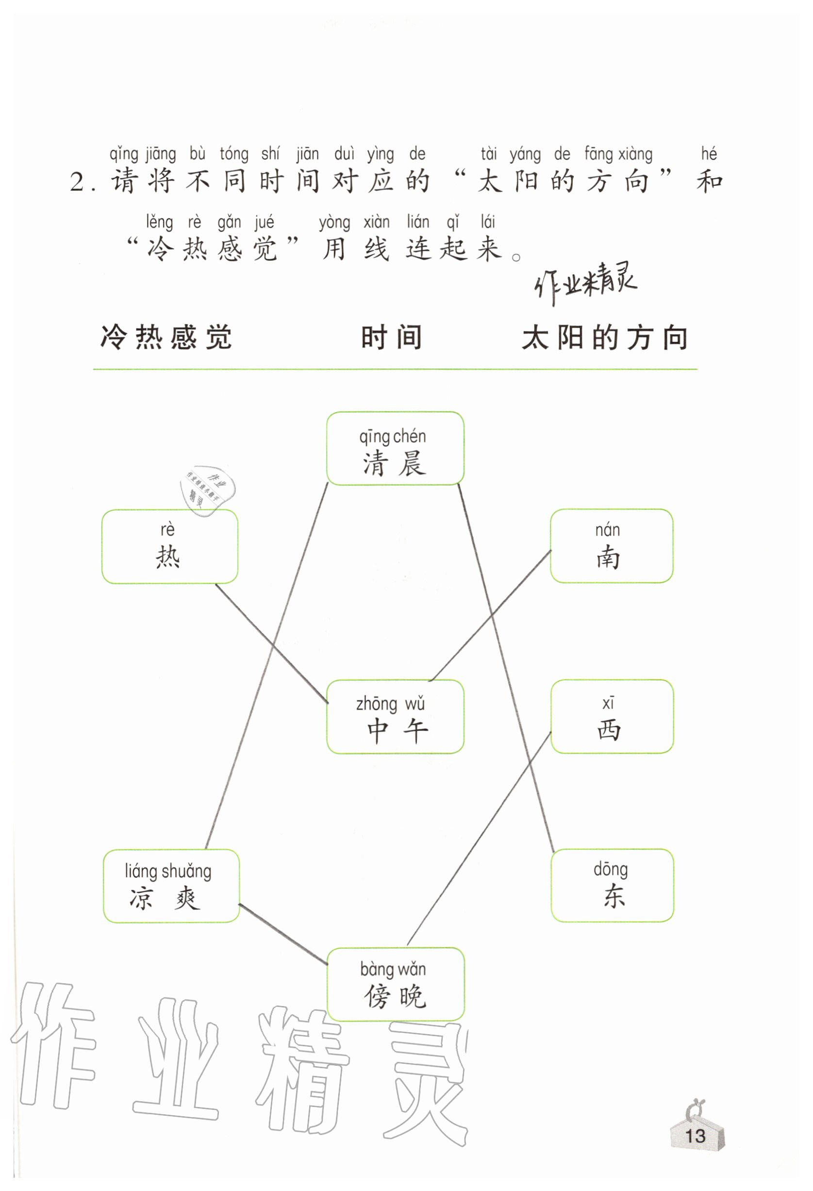 2020年知識與能力訓練二年級科學上冊教科版 參考答案第13頁