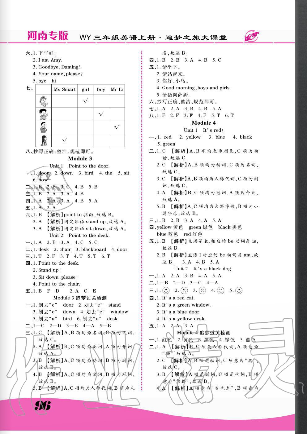 2020年追夢(mèng)之旅大課堂三年級(jí)英語(yǔ)上冊(cè)外研版河南專(zhuān)版 第2頁(yè)