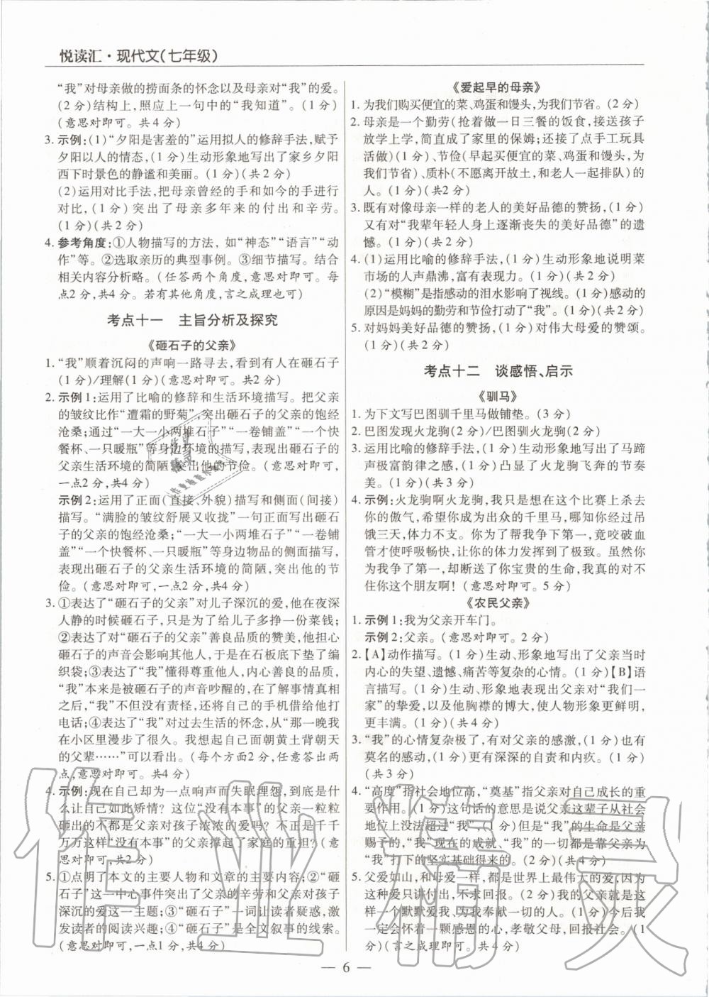 2020年領揚閱讀現(xiàn)代文技能訓練七年級語文 第6頁