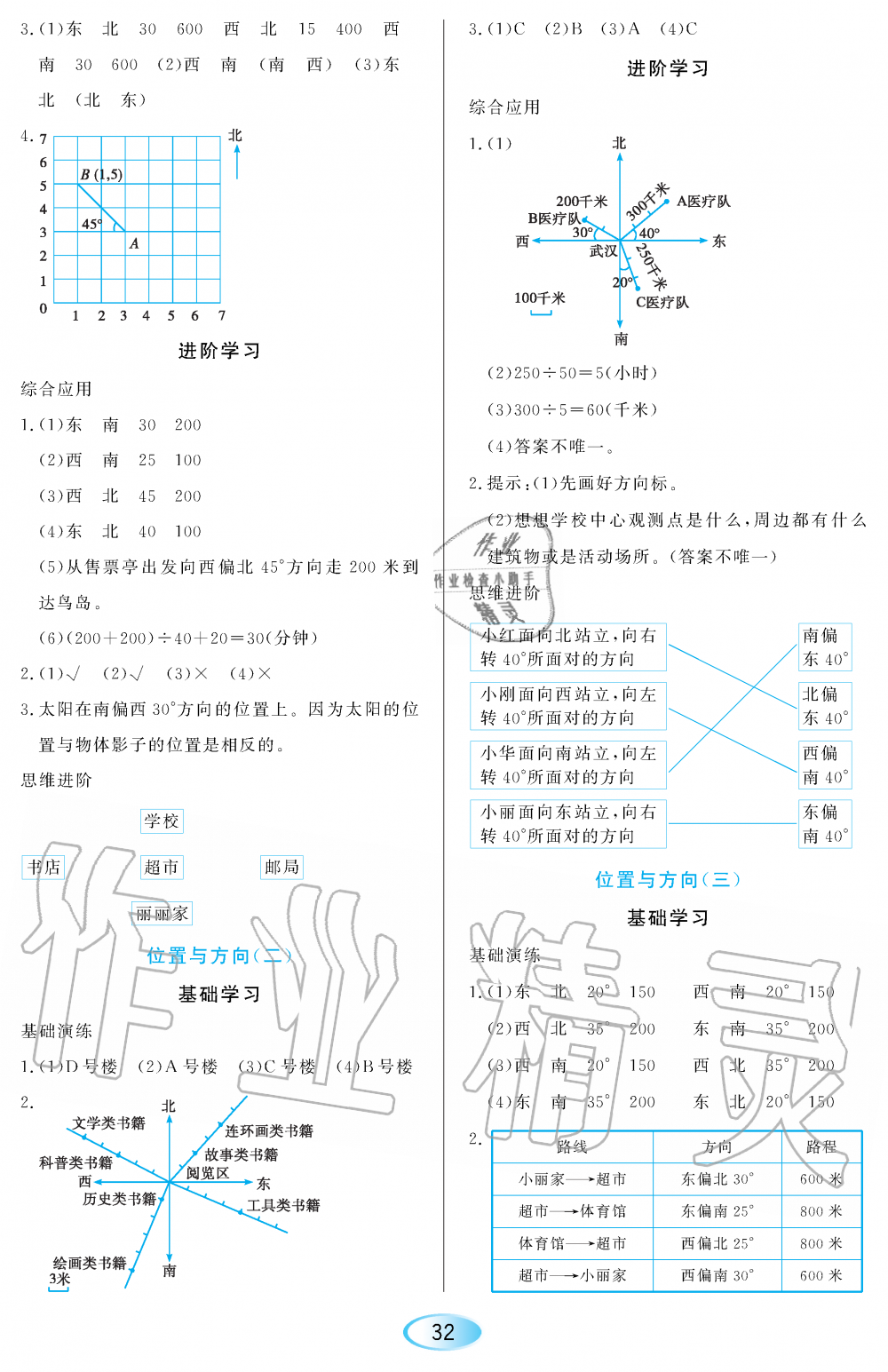 2020年資源與評(píng)價(jià)六年級(jí)數(shù)學(xué)上冊(cè)人教版 參考答案第4頁