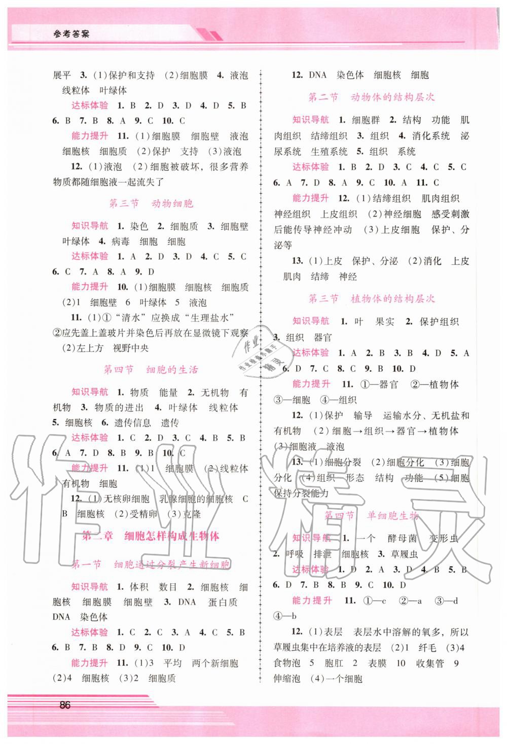 2020年新課程學(xué)習(xí)輔導(dǎo)七年級生物學(xué)上冊人教版 第2頁