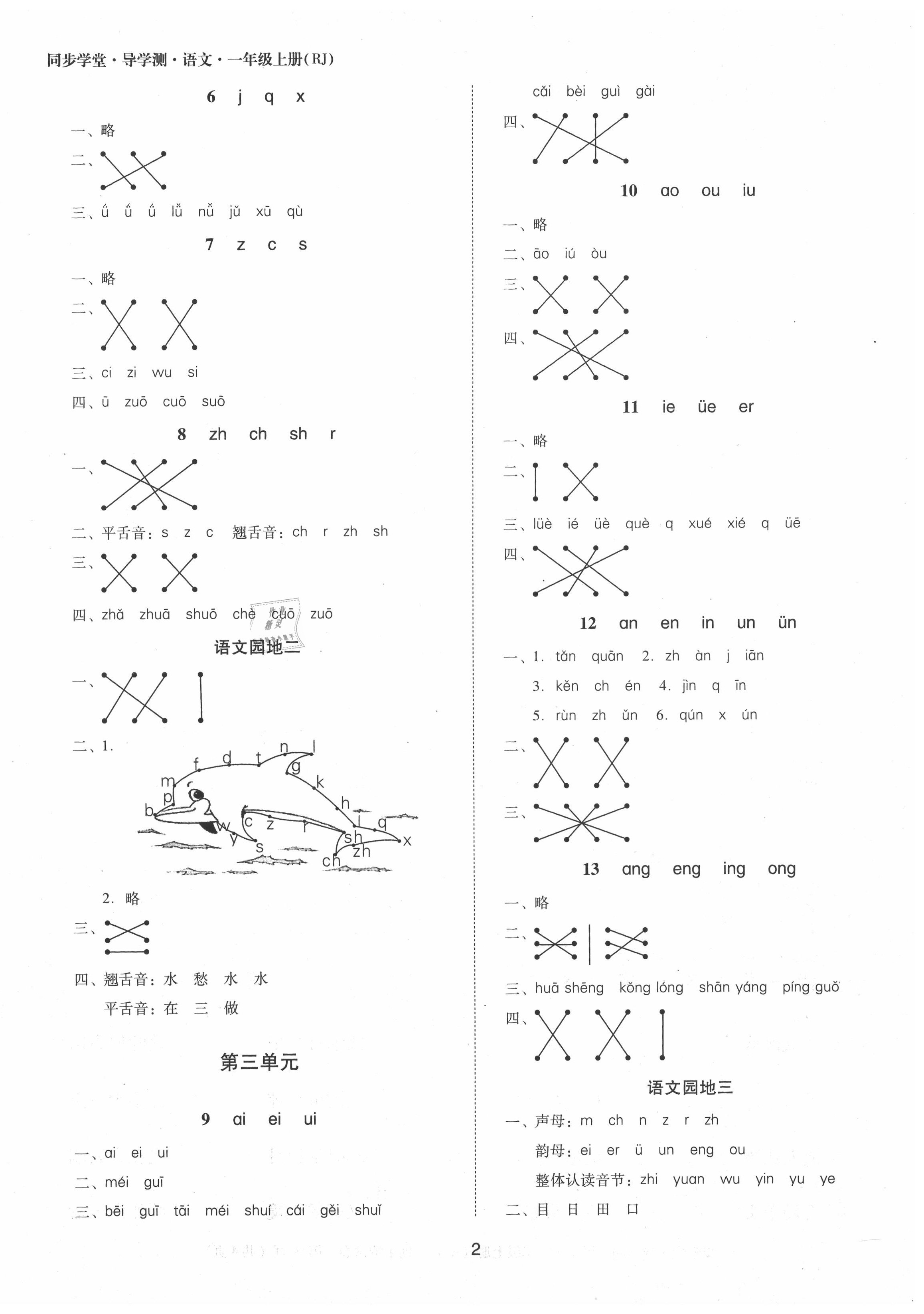 2020年同步學堂導學測一年級語文上冊人教版 第2頁
