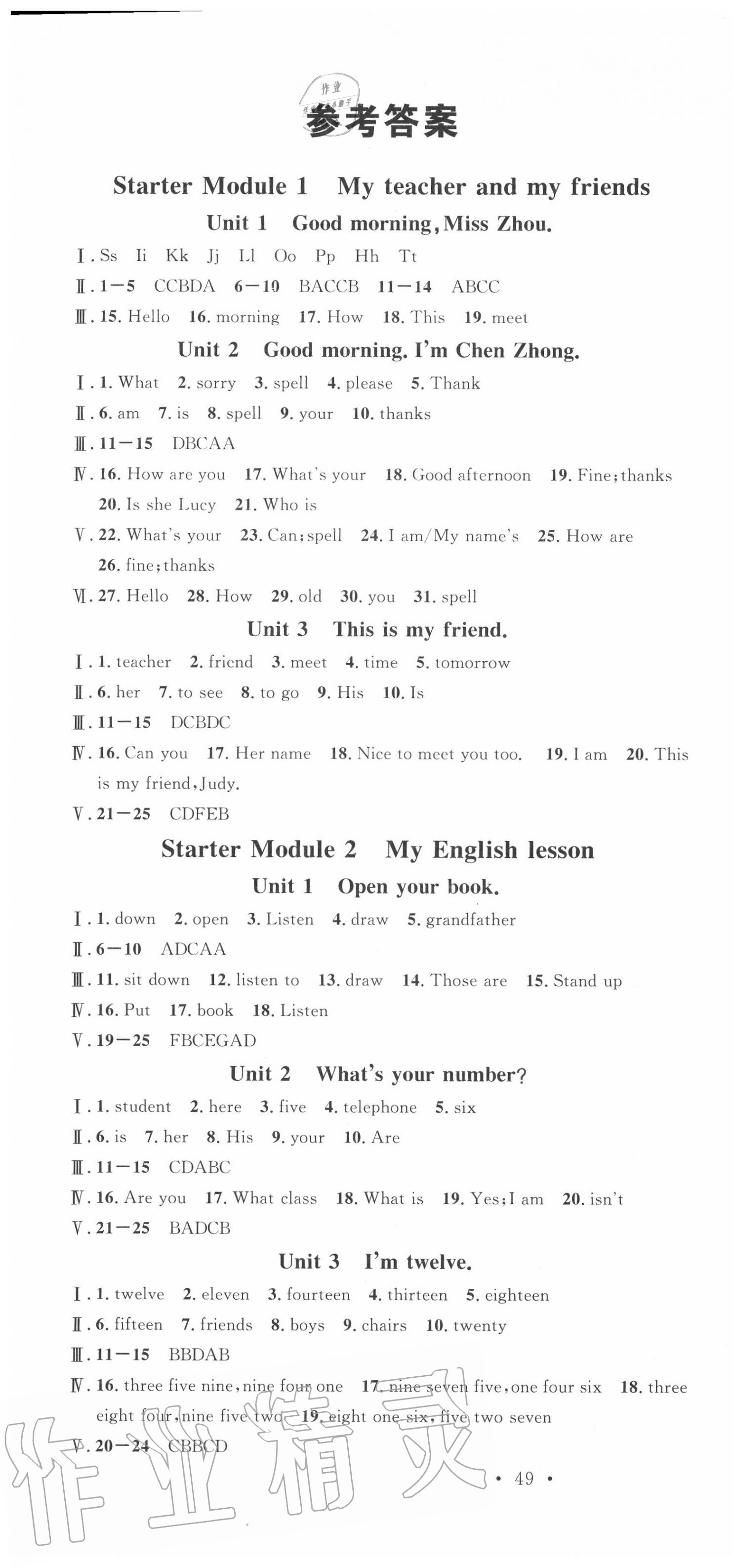 2020年名校課堂七年級(jí)英語(yǔ)上冊(cè)外研版1合肥專版 第1頁(yè)