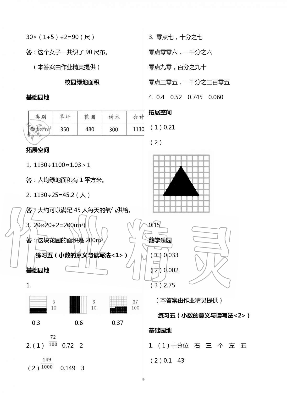 2020年新編基礎(chǔ)訓(xùn)練五年級數(shù)學上冊蘇教版 第9頁