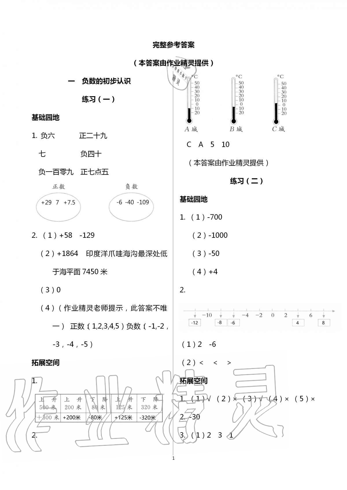 2020年新編基礎(chǔ)訓(xùn)練五年級(jí)數(shù)學(xué)上冊(cè)蘇教版 第1頁(yè)