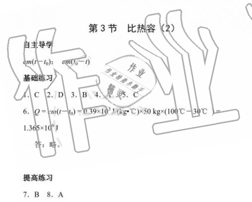 2020年知识与能力训练九年级物理全一册人教版A版 第7页