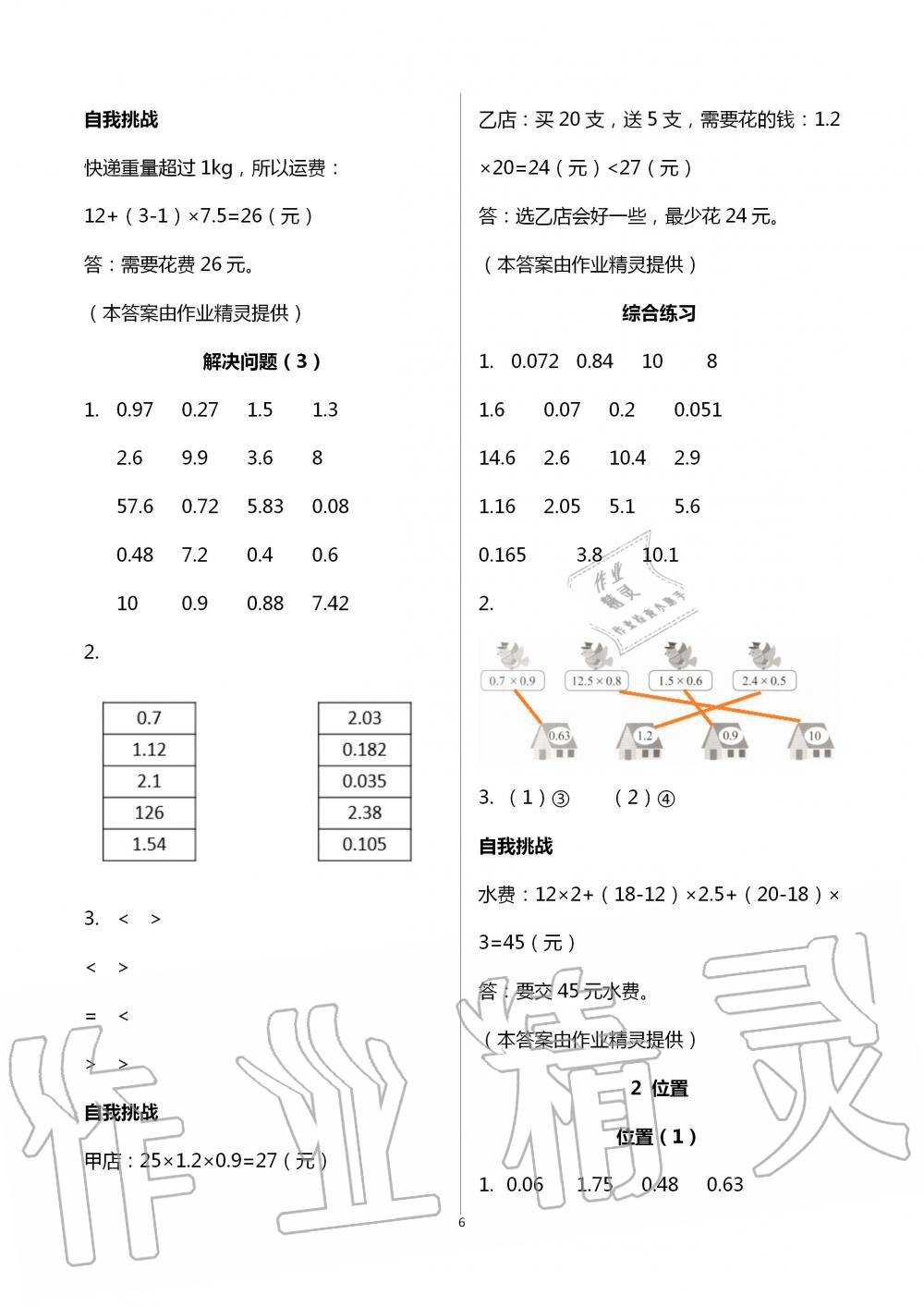 2020年同步口算練習(xí)冊五年級上冊人教版 第6頁