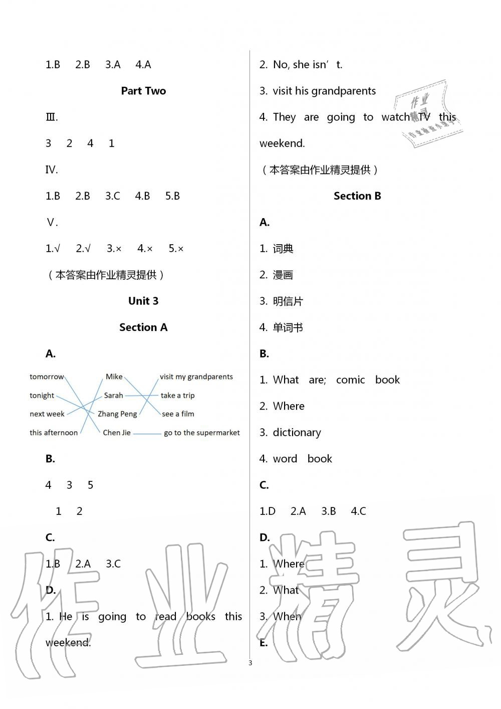 2020年新課堂同步學習與探究英語六年級上學期人教版棗莊專版 第3頁