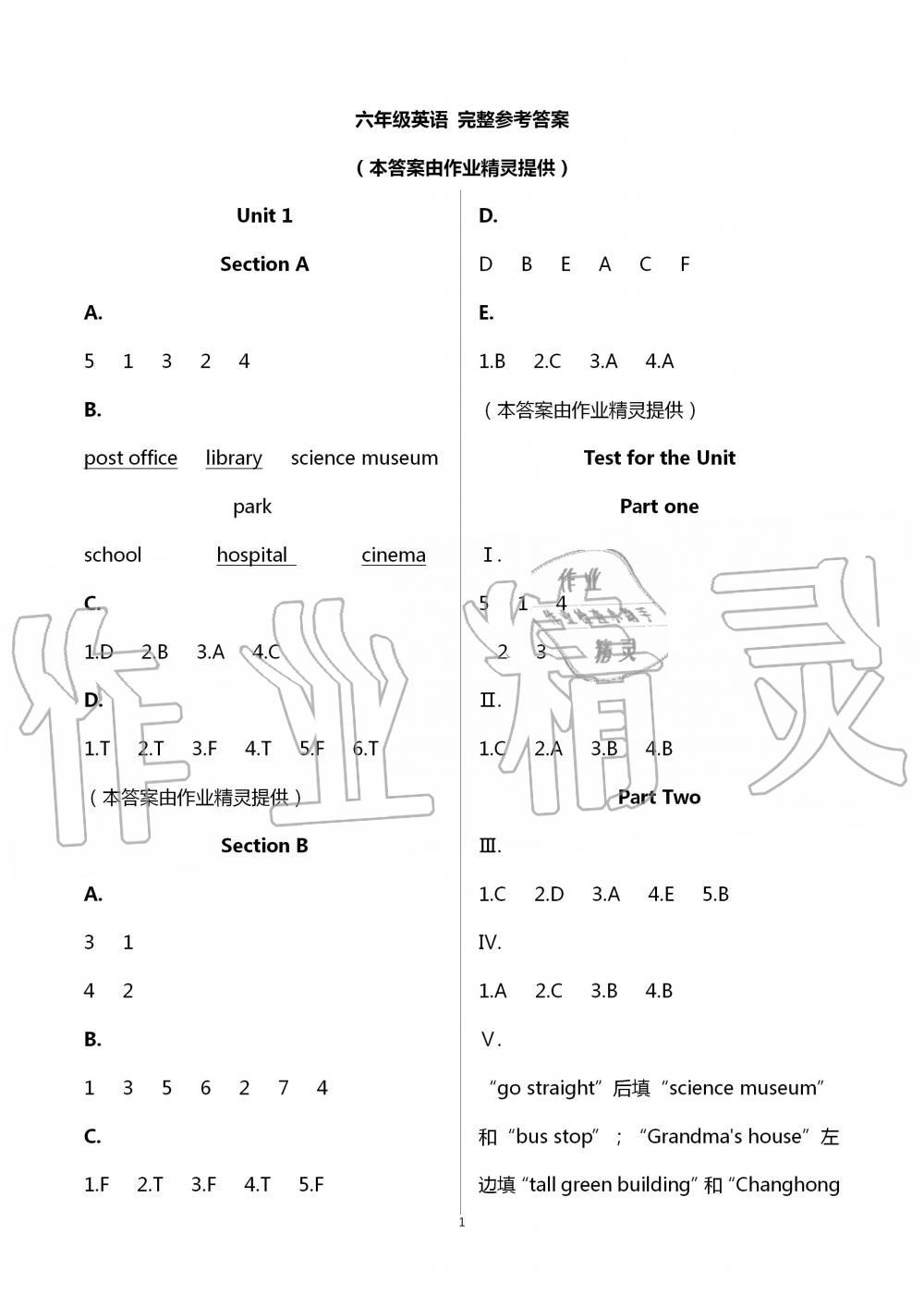 2020年新課堂同步學(xué)習(xí)與探究英語六年級上學(xué)期人教版棗莊專版 第1頁