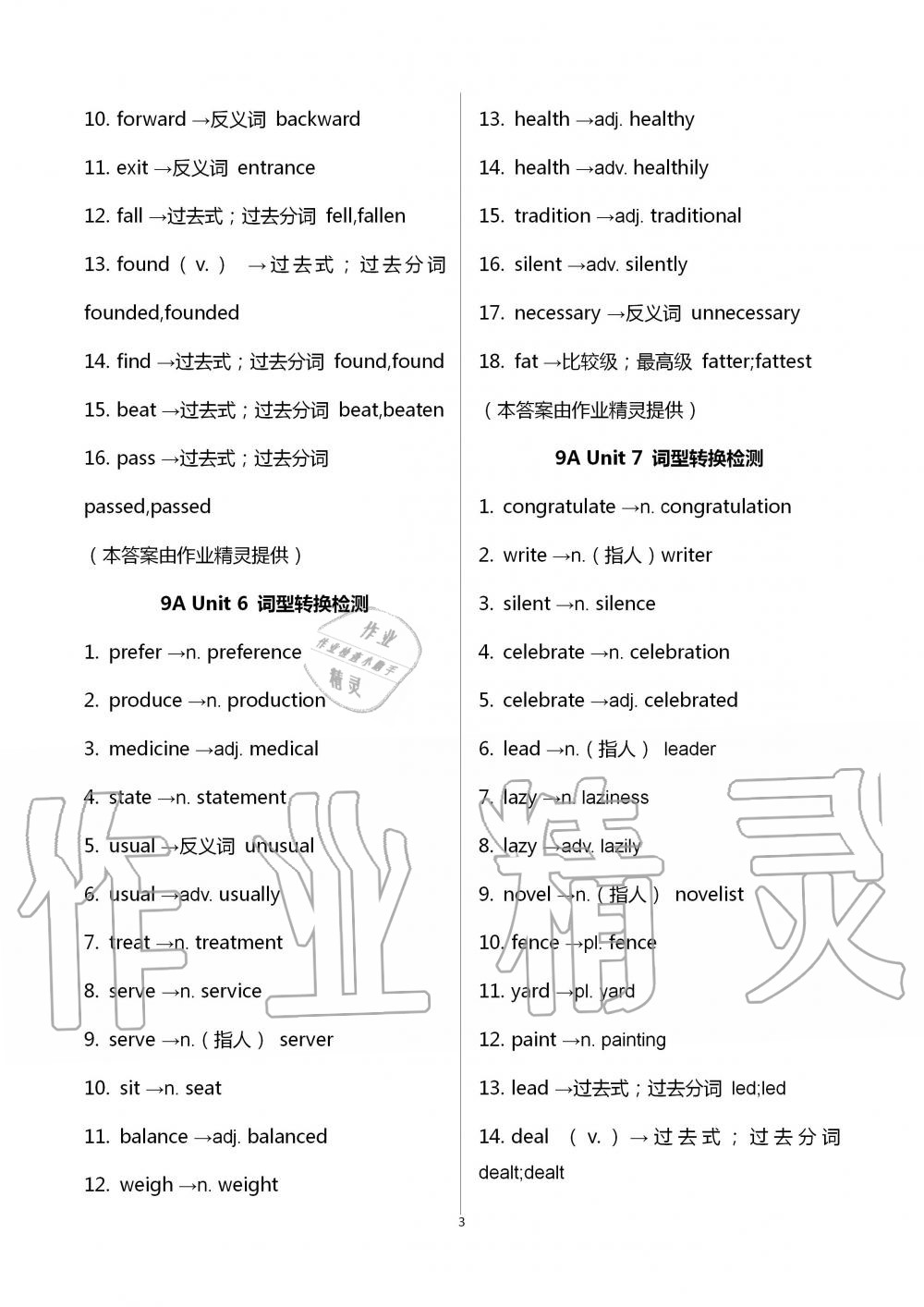 2020年基礎(chǔ)知識同步訓(xùn)練10分鐘九年級英語全一冊滬教版深圳專版 第3頁