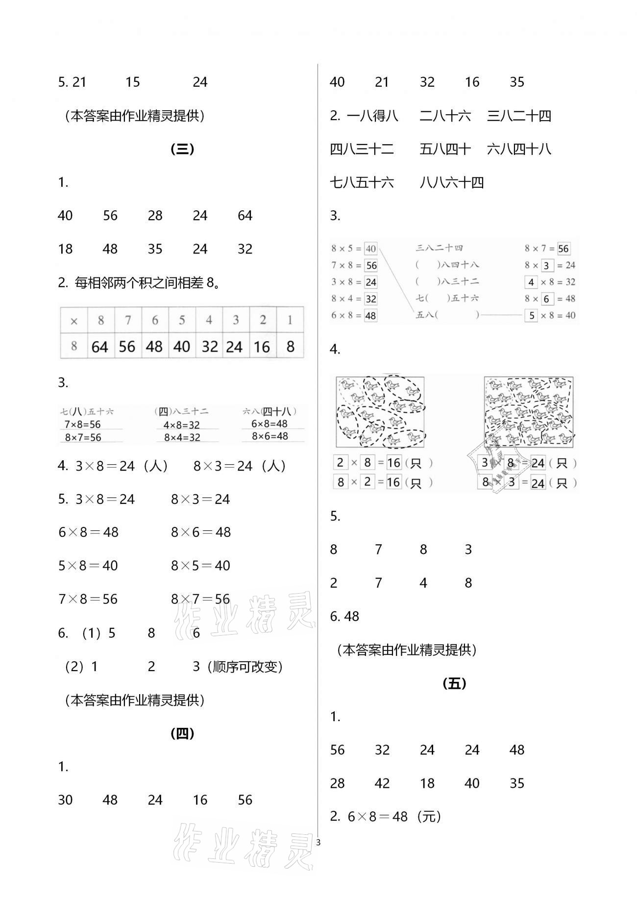 2020年同步練習(xí)二年級(jí)數(shù)學(xué)上冊(cè)人教版浙江教育出版社 第3頁(yè)