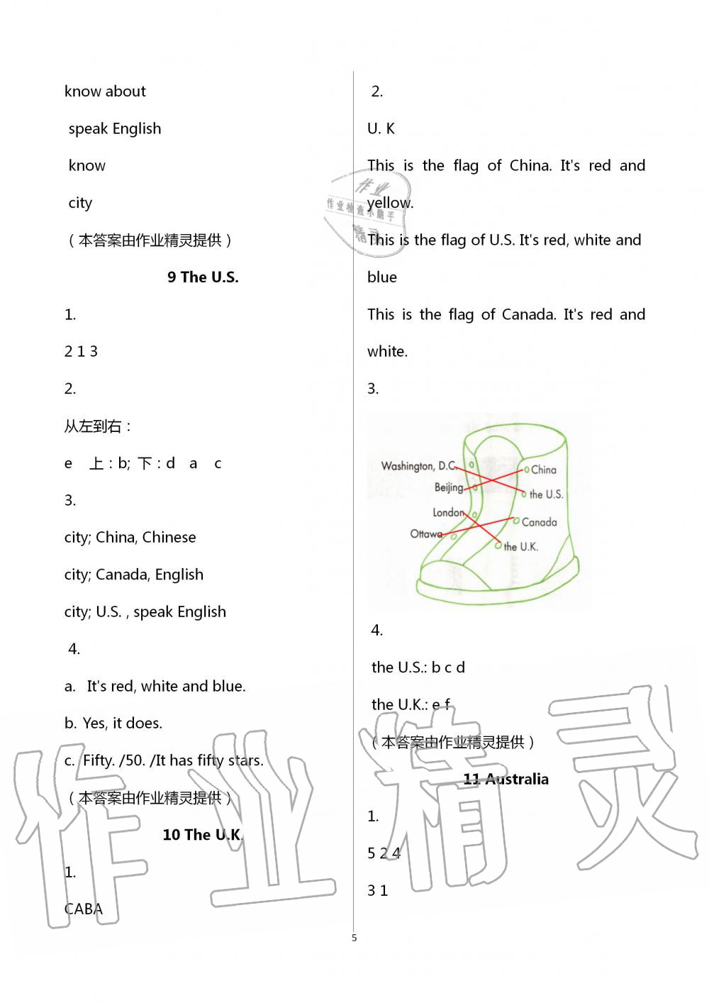 2020年英語(yǔ)配套練習(xí)與檢測(cè)五年級(jí)上冊(cè)冀教版 第5頁(yè)