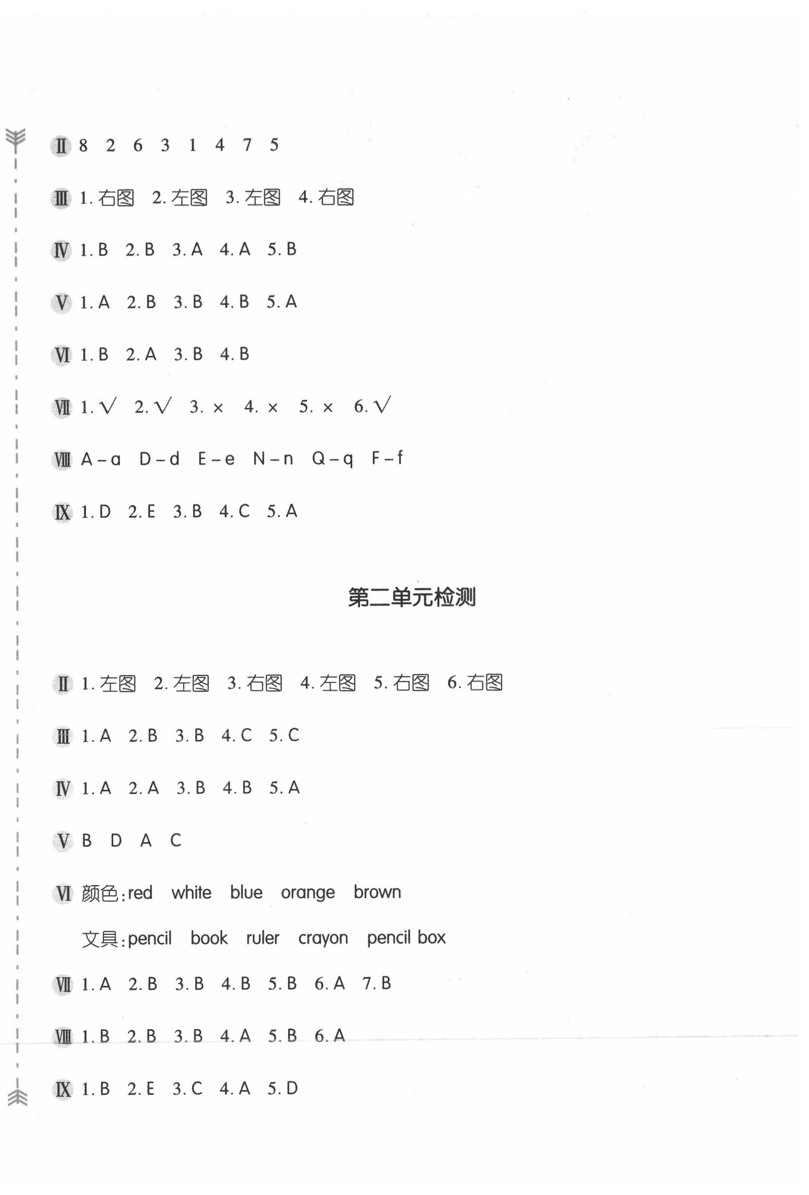 2020年新編基礎(chǔ)訓(xùn)練三年級(jí)英語(yǔ)上冊(cè)人教版 第8頁(yè)