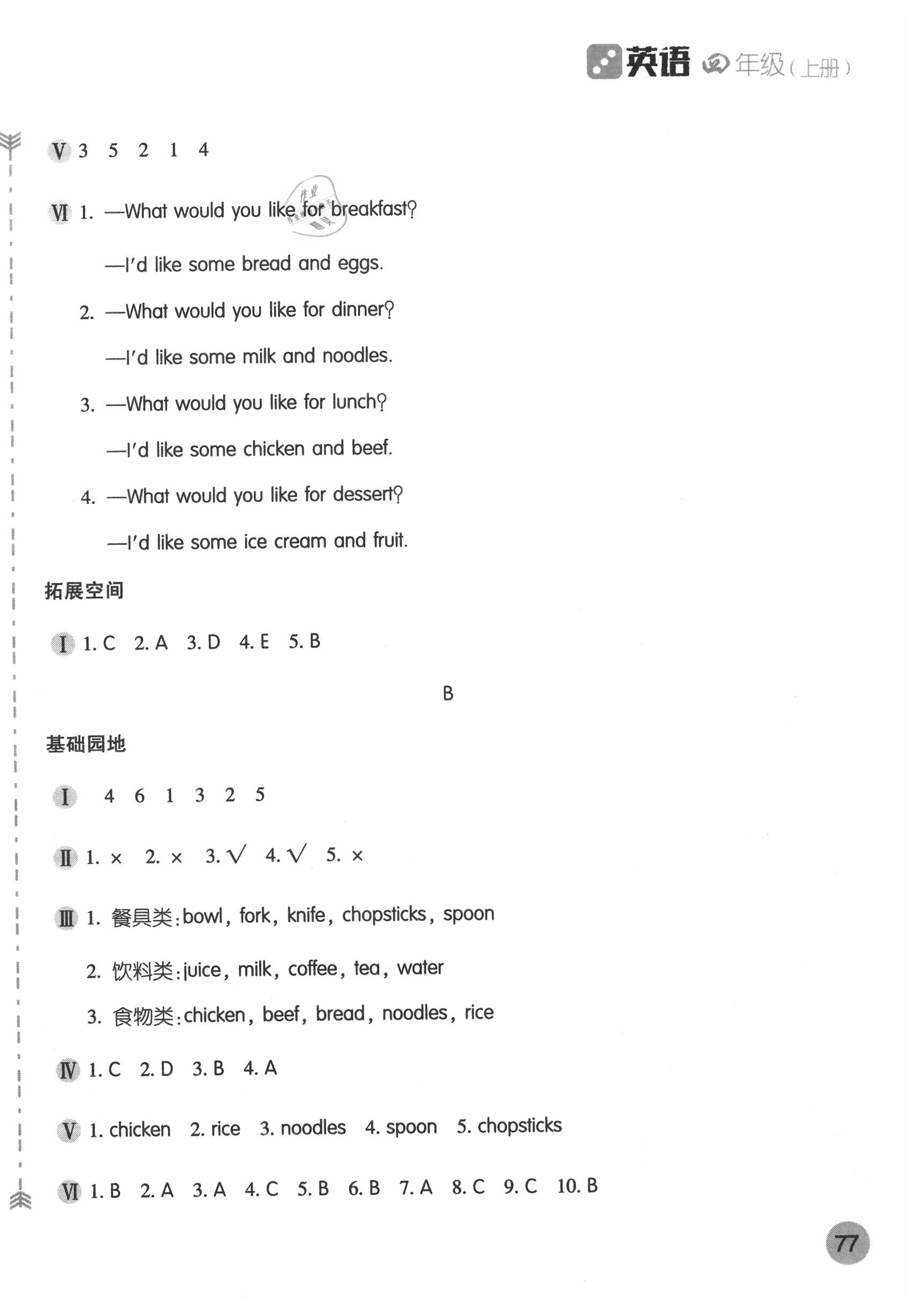 2020年新編基礎訓練四年級英語上冊人教版 第6頁