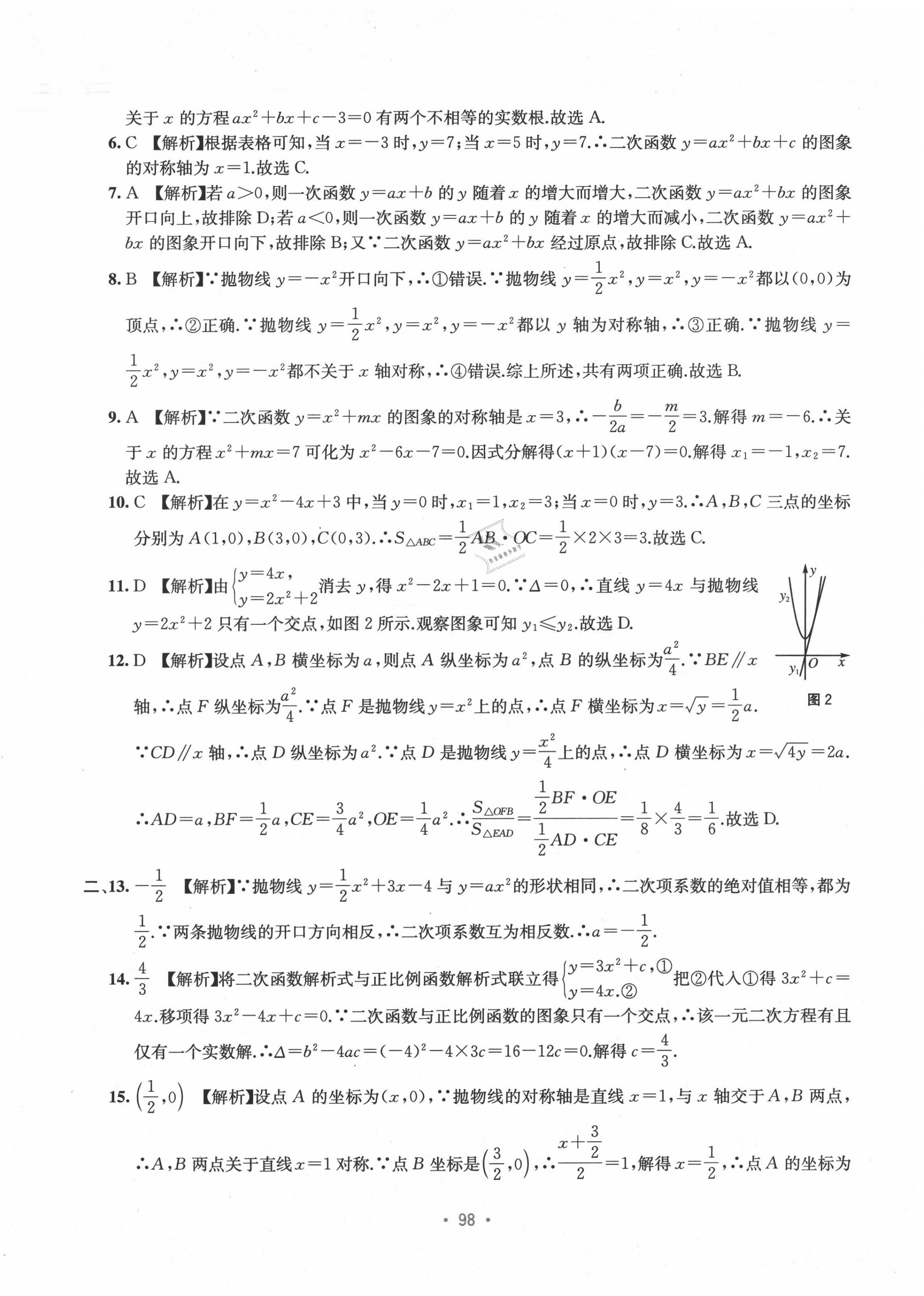 2020年全程檢測(cè)單元測(cè)試卷九年級(jí)數(shù)學(xué)全一冊(cè)人教版A 第6頁(yè)