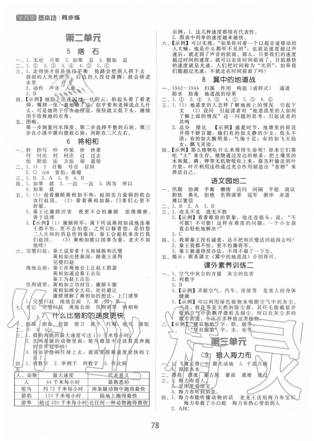 2020年學(xué)而思基本功同步練五年級(jí)語(yǔ)文上冊(cè)人教版 第2頁(yè)