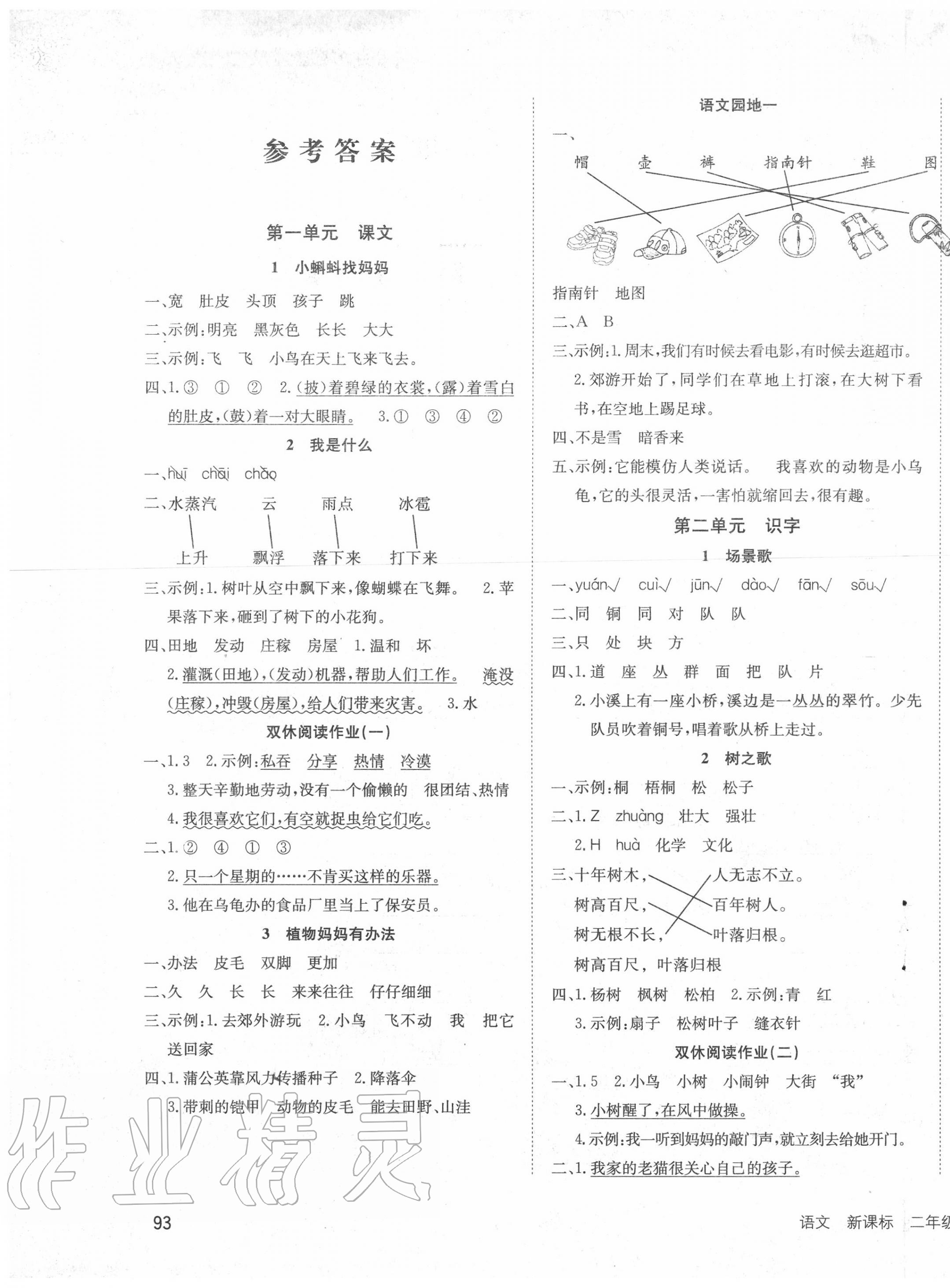 2020年英才小狀元同步優(yōu)化練與測二年級(jí)語文上冊(cè)人教版 第1頁