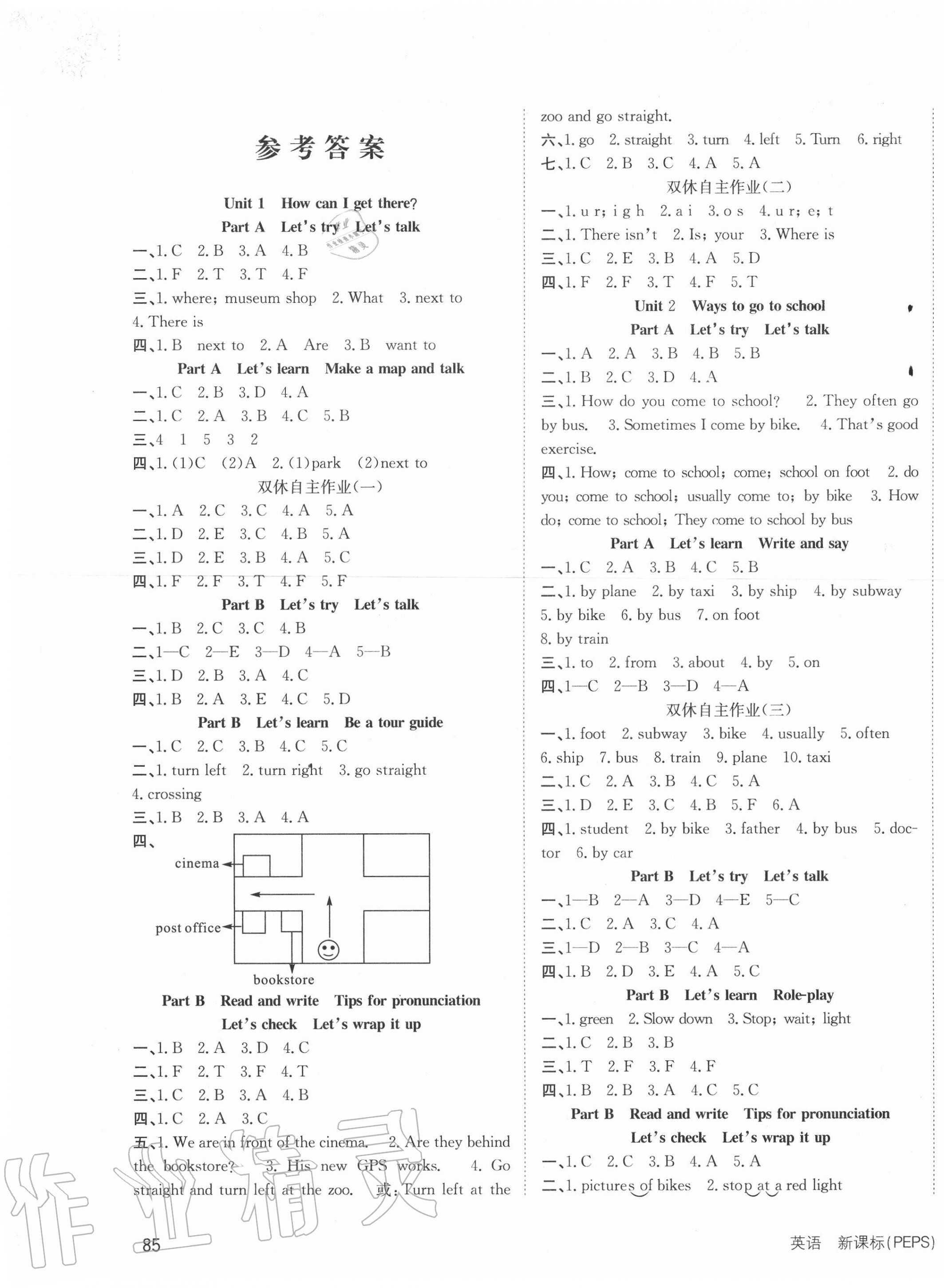 2020年英才小狀元同步優(yōu)化練與測(cè)六年級(jí)英語(yǔ)上冊(cè)人教PEP版 第1頁(yè)