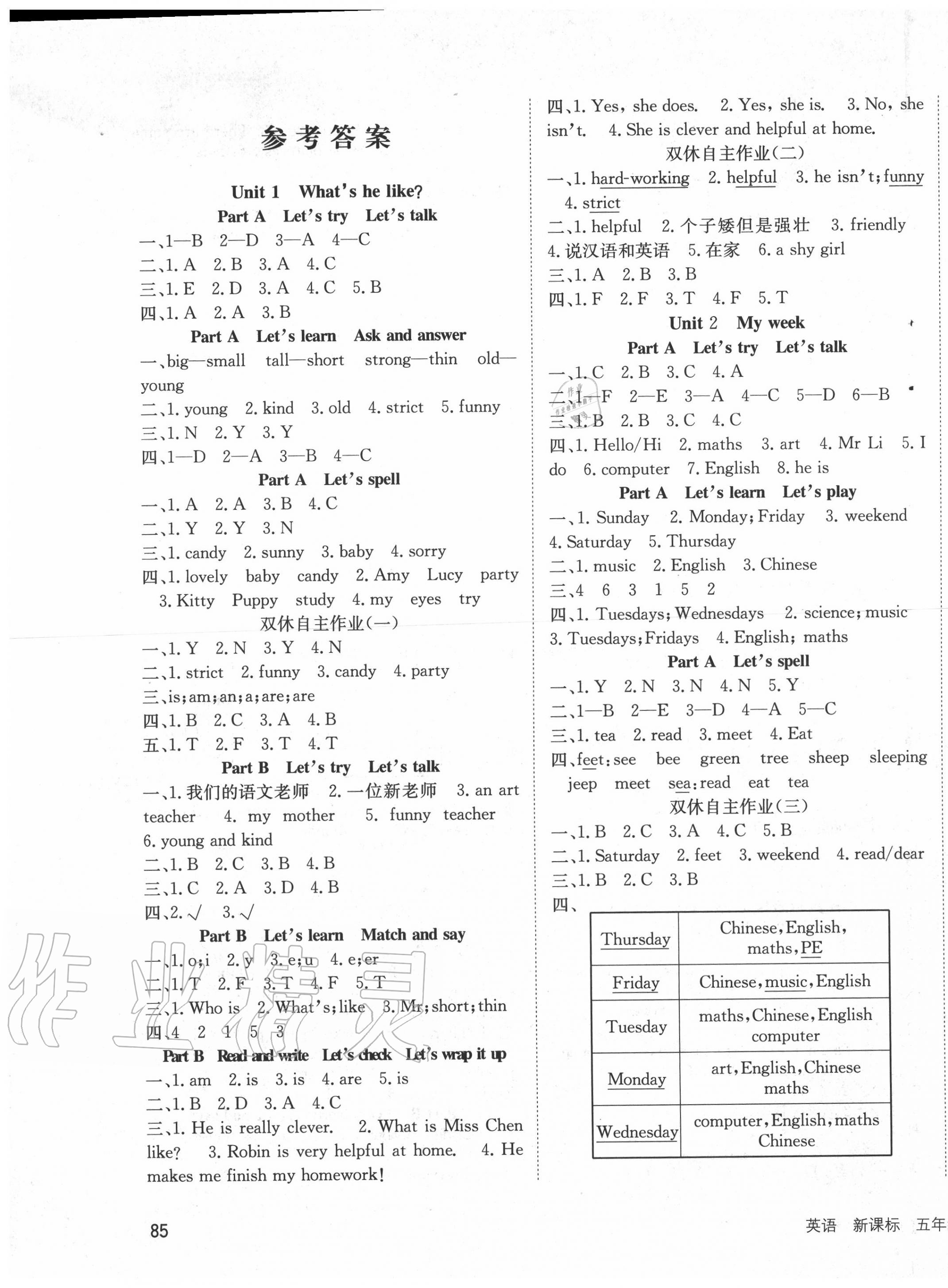 2020年英才小狀元同步優(yōu)化練與測(cè)五年級(jí)英語(yǔ)上冊(cè)人教PEP版 第1頁(yè)