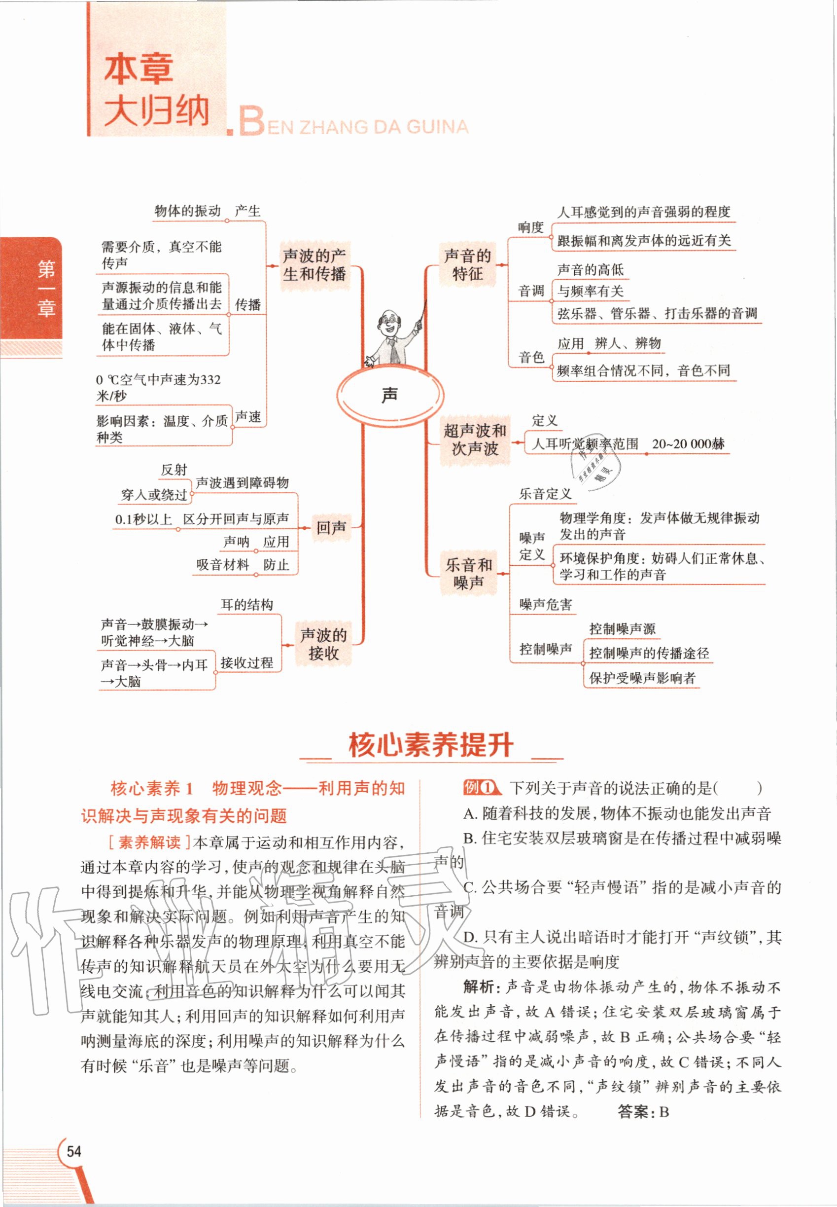 2020年課本八年級(jí)物理第一學(xué)期滬教版 參考答案第54頁