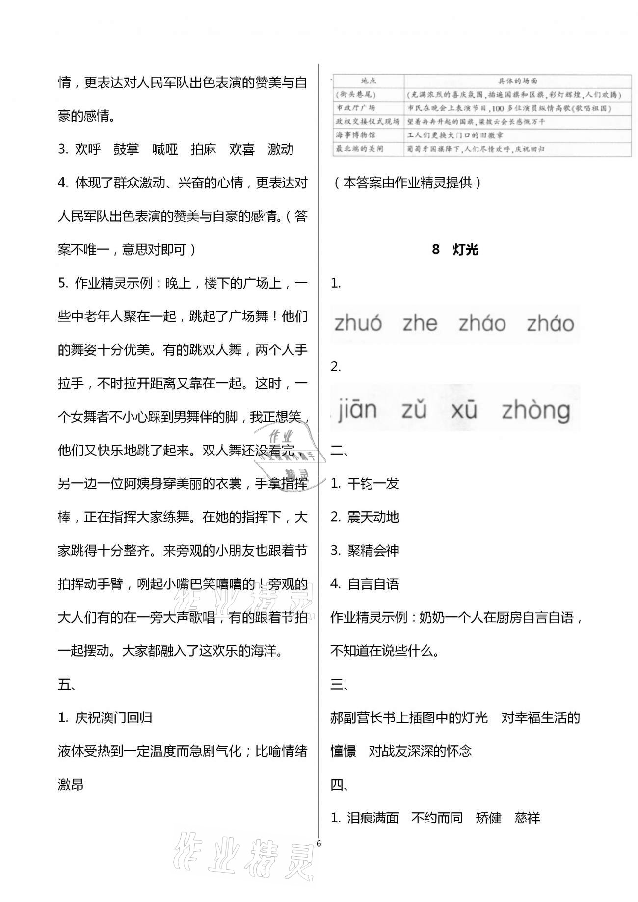 2020年新課標(biāo)學(xué)習(xí)方法指導(dǎo)叢書(shū)六年級(jí)語(yǔ)文上冊(cè)人教版 第6頁(yè)