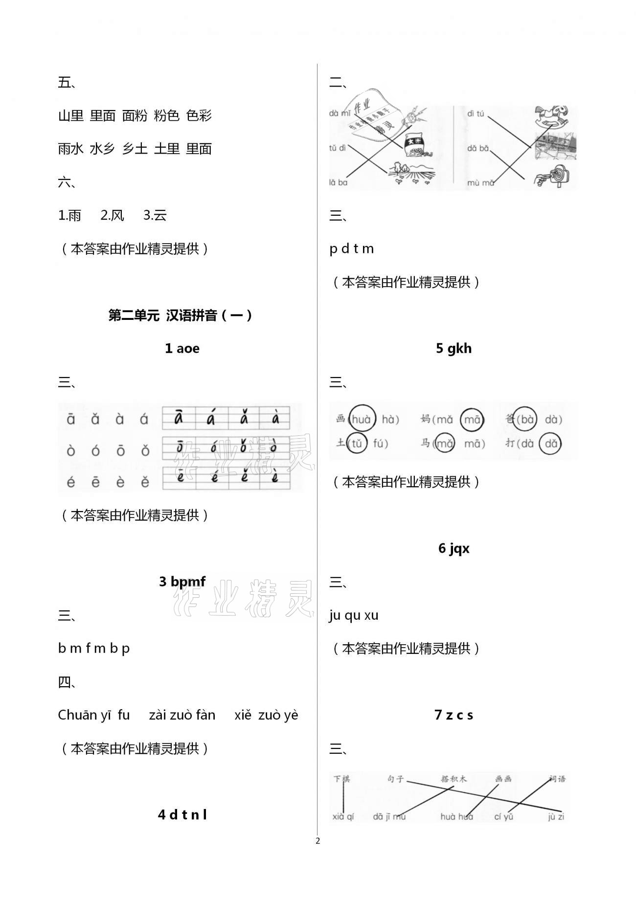 2020年新課標學(xué)習(xí)方法指導(dǎo)叢書一年級語文上冊人教版 第2頁