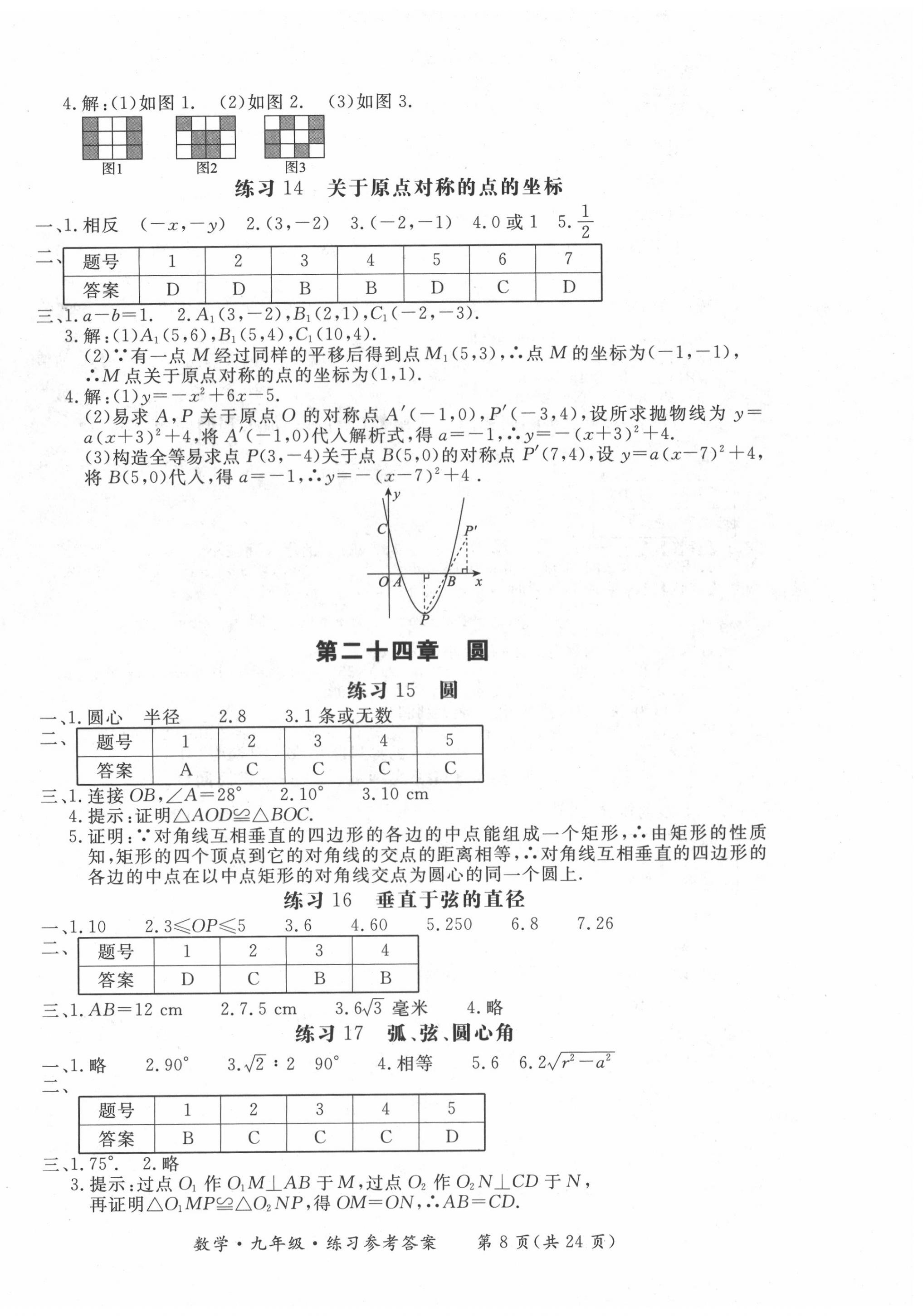 2020年形成性練習(xí)與檢測九年級數(shù)學(xué)全一冊人教版 第8頁