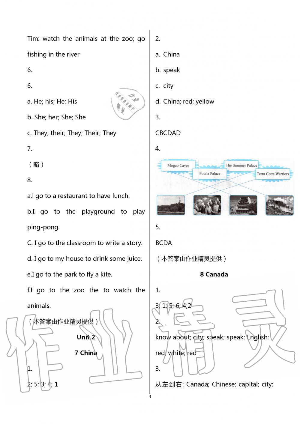 2020年同步練習(xí)冊(cè)五年級(jí)英語(yǔ)上冊(cè)冀教版河北教育出版社 第4頁(yè)