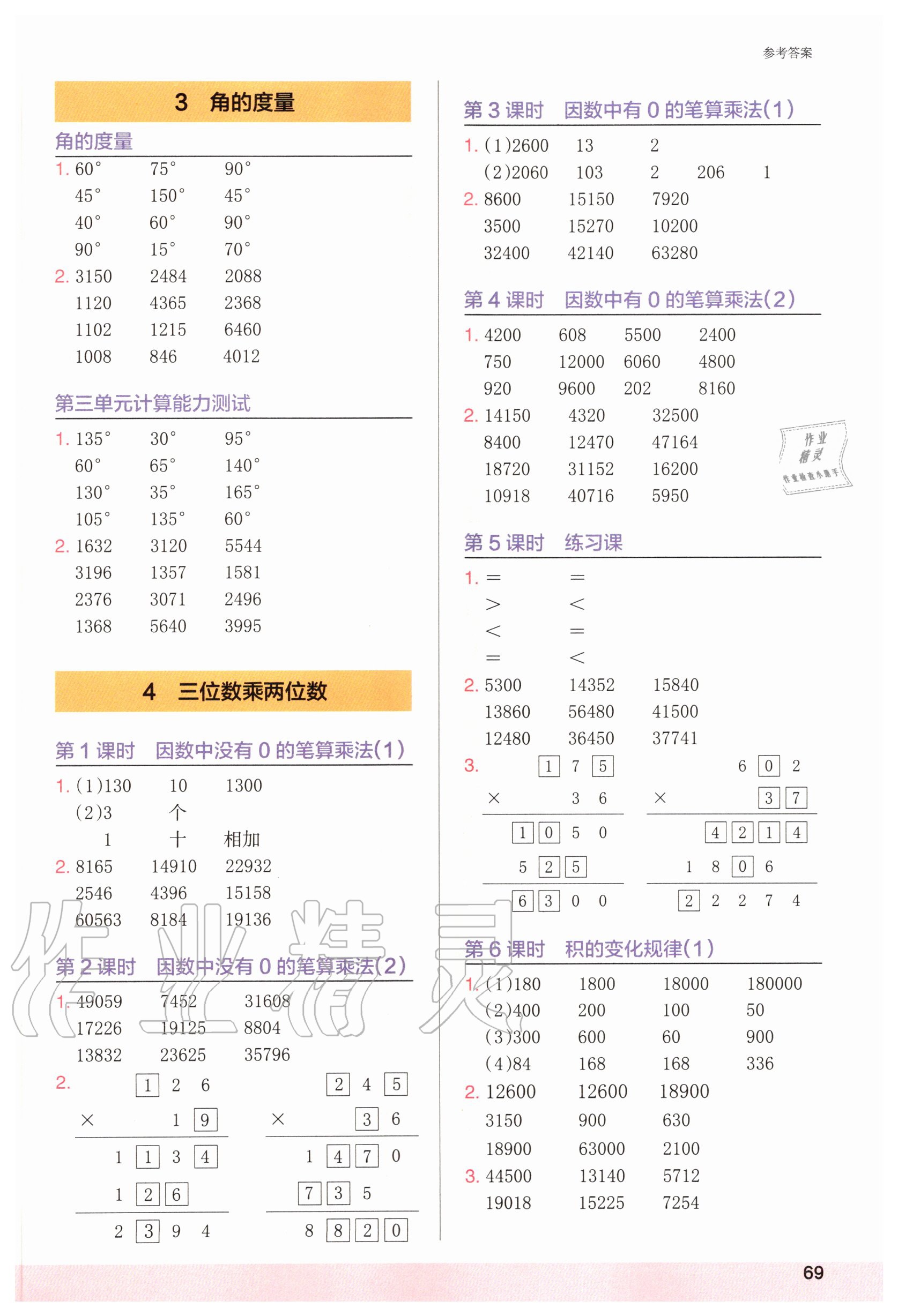 2020年木頭馬計(jì)算小狀元小學(xué)數(shù)學(xué)四年級(jí)上冊(cè)人教版 第3頁(yè)