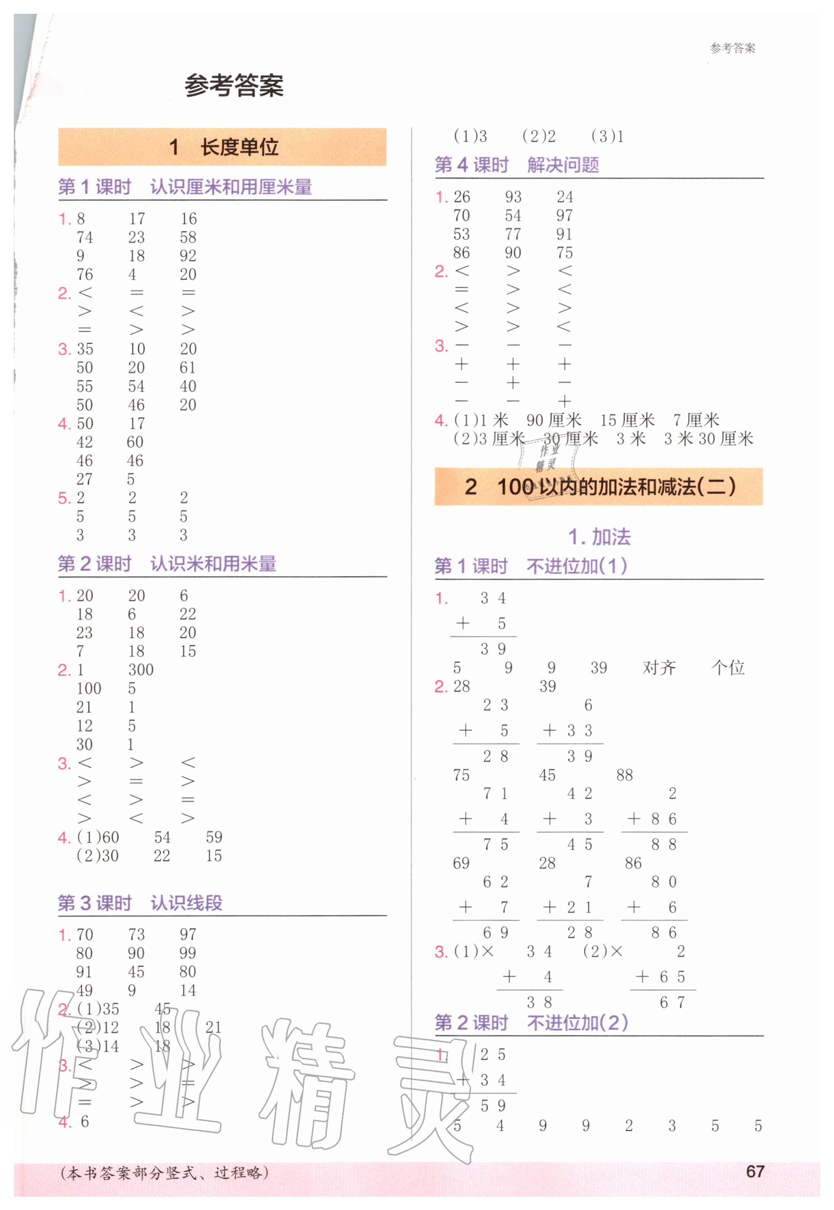 2020年木頭馬計(jì)算小狀元小學(xué)數(shù)學(xué)二年級(jí)上冊(cè)人教版 第1頁(yè)