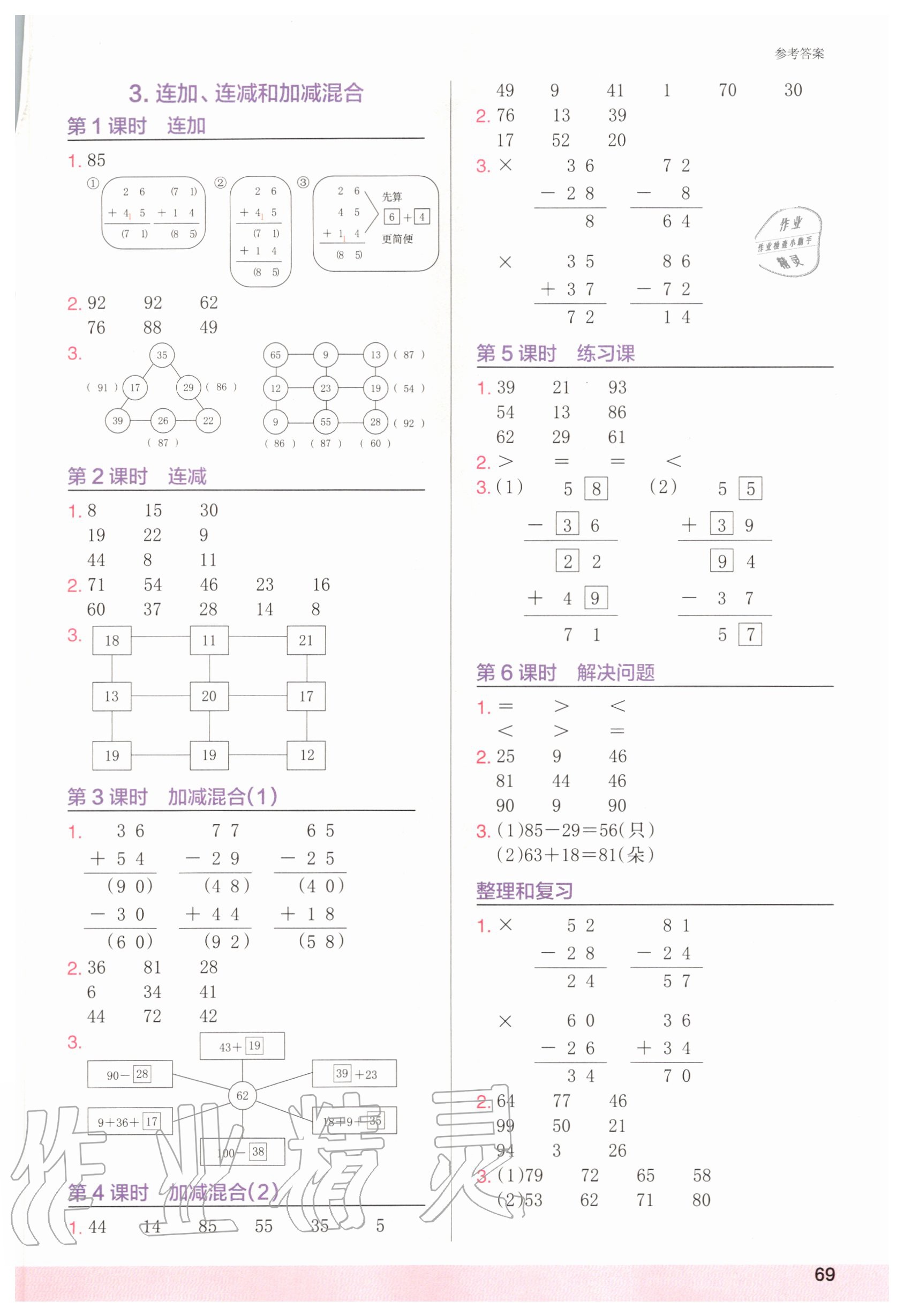 2020年木頭馬計(jì)算小狀元小學(xué)數(shù)學(xué)二年級(jí)上冊(cè)人教版 第3頁(yè)