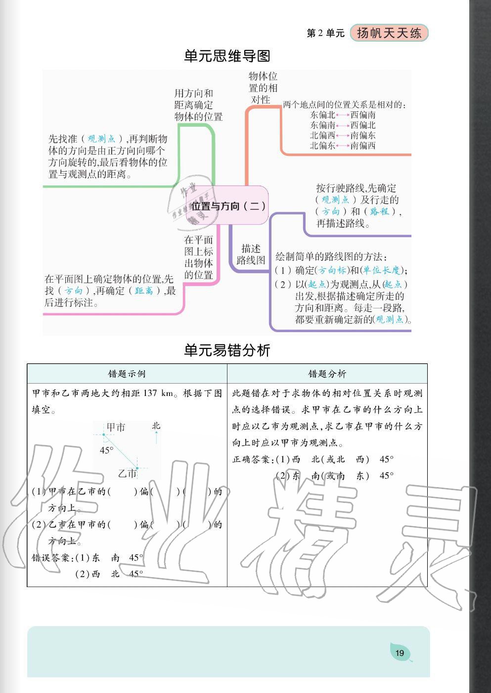 2020年揚(yáng)帆文化揚(yáng)帆天天練六年級(jí)數(shù)學(xué)上冊(cè)人教版 參考答案第19頁(yè)