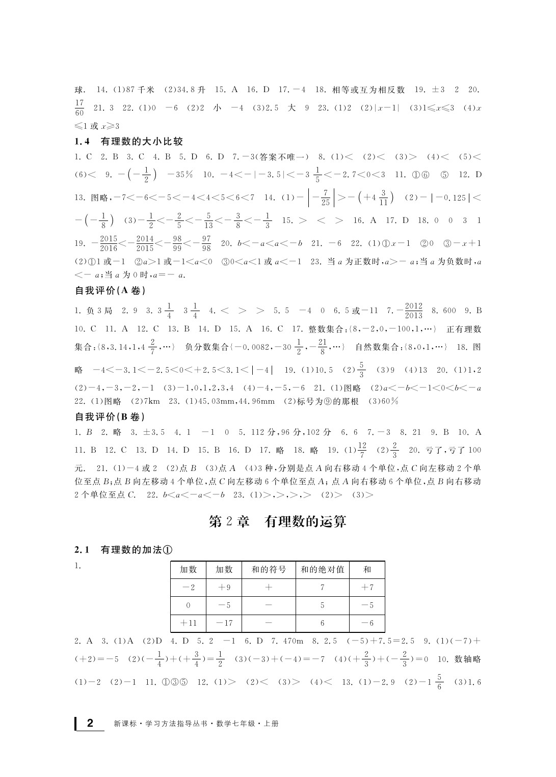 2020年新課標(biāo)學(xué)習(xí)方法指導(dǎo)叢書(shū)七年級(jí)數(shù)學(xué)上冊(cè)浙教版 參考答案第3頁(yè)