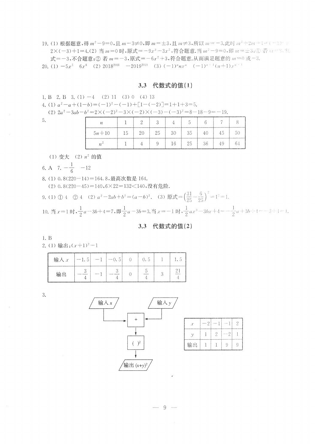 2020年综合素质随堂反馈七年级数学上册苏科版 第9页