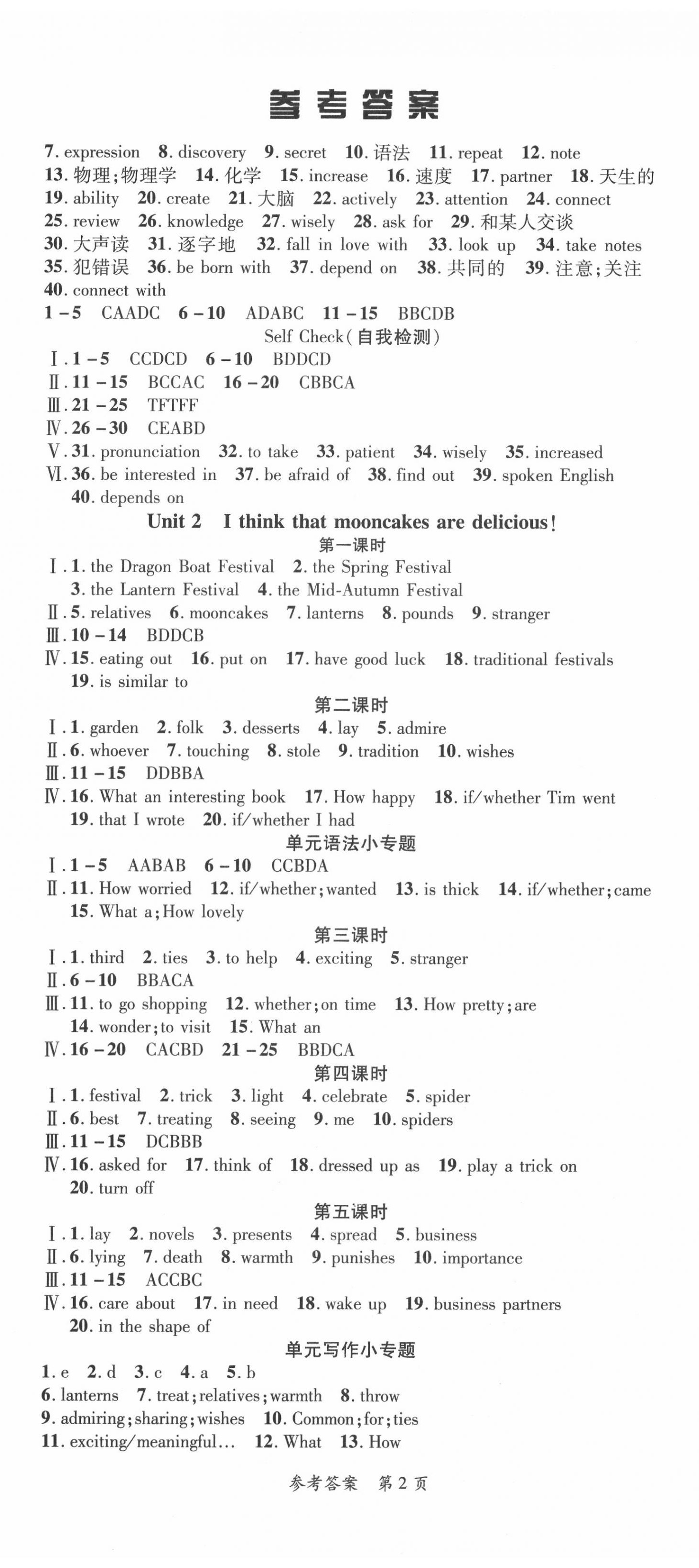 2020年高效課堂分層訓(xùn)練直擊中考九年級(jí)英語(yǔ)全一冊(cè)人教版 第2頁(yè)