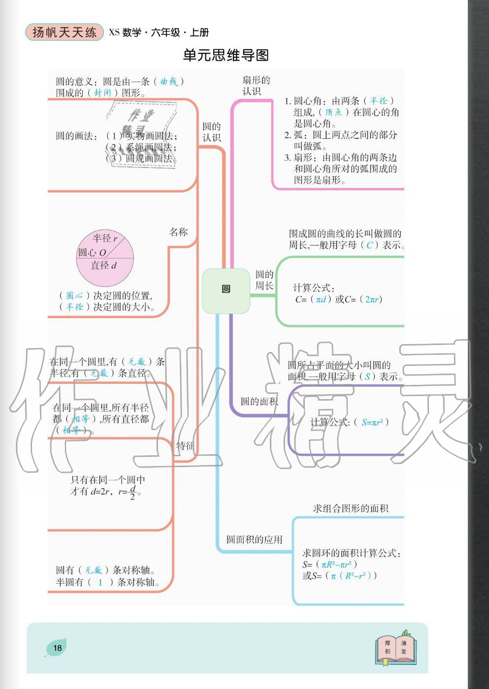 2020年揚帆文化揚帆天天練六年級數(shù)學(xué)上冊西師大版 參考答案第18頁