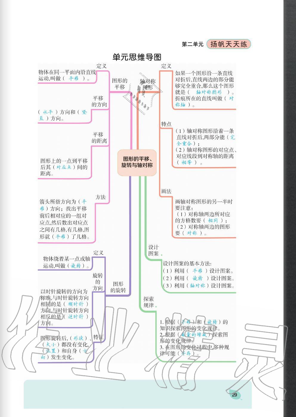 2020年揚(yáng)帆文化揚(yáng)帆天天練五年級數(shù)學(xué)上冊西師大版 參考答案第29頁