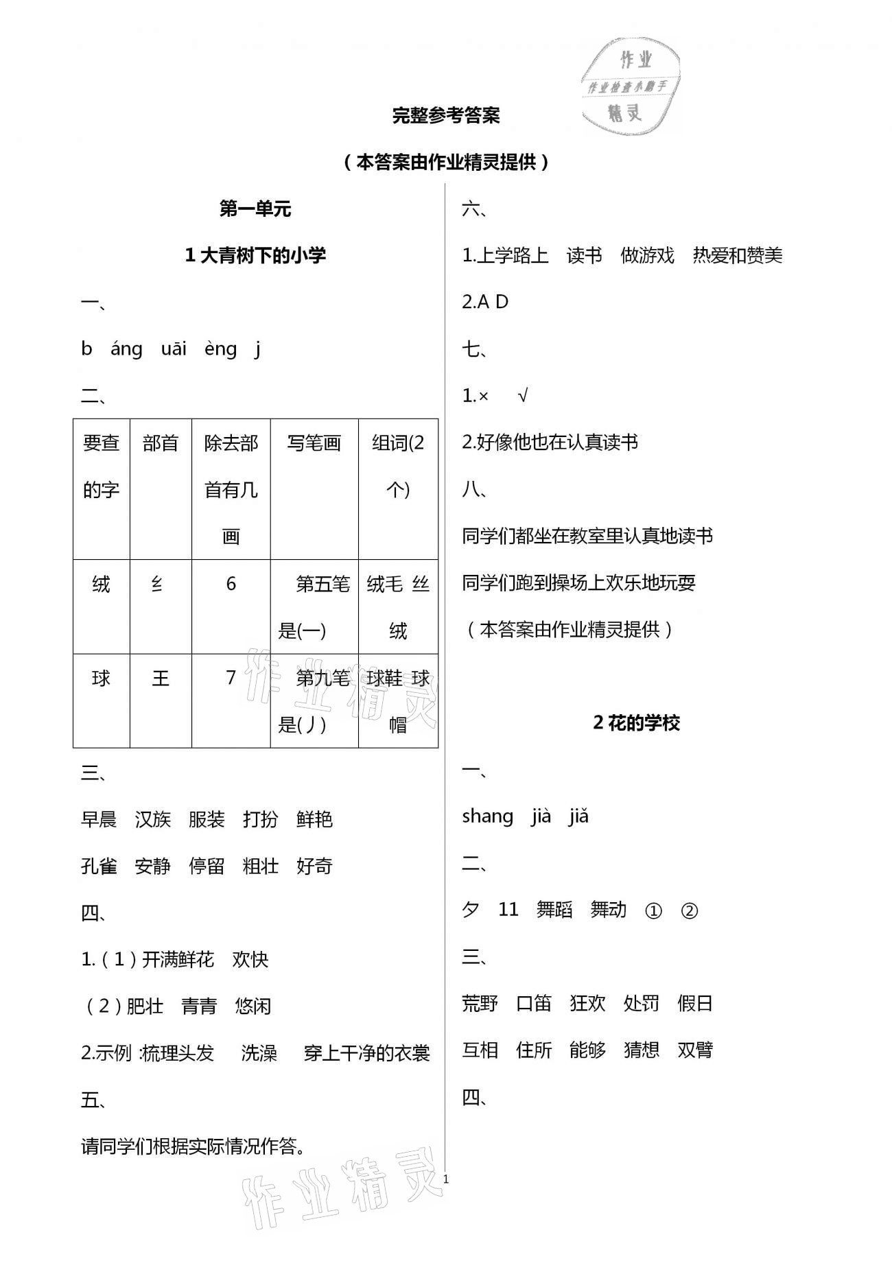 2020年金椰風(fēng)新課程同步練三年級(jí)語(yǔ)文上冊(cè)人教版 第1頁(yè)