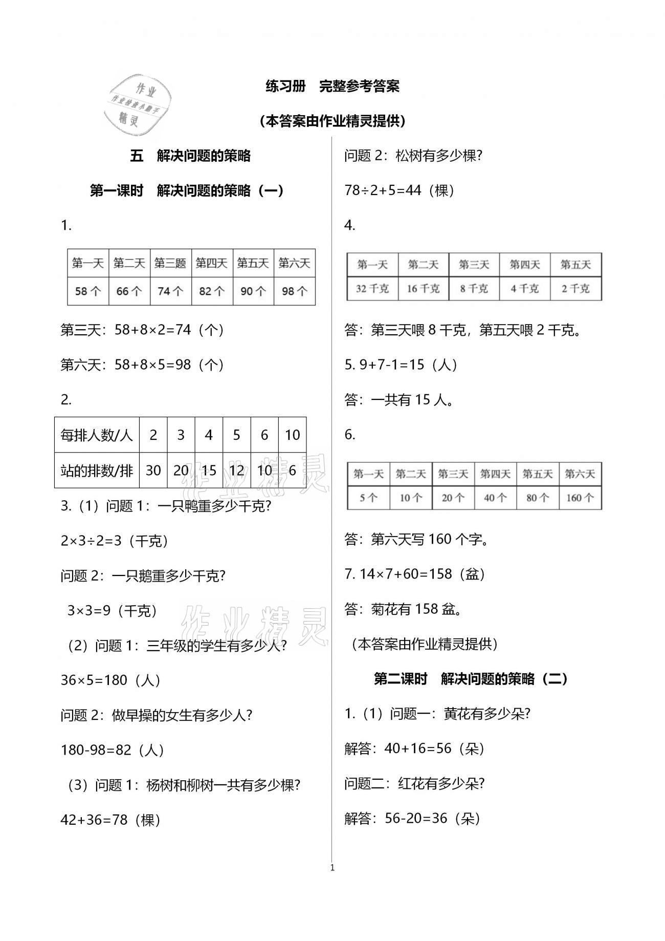 2020年金椰風(fēng)新課程同步練三年級數(shù)學(xué)上冊蘇教版 第1頁