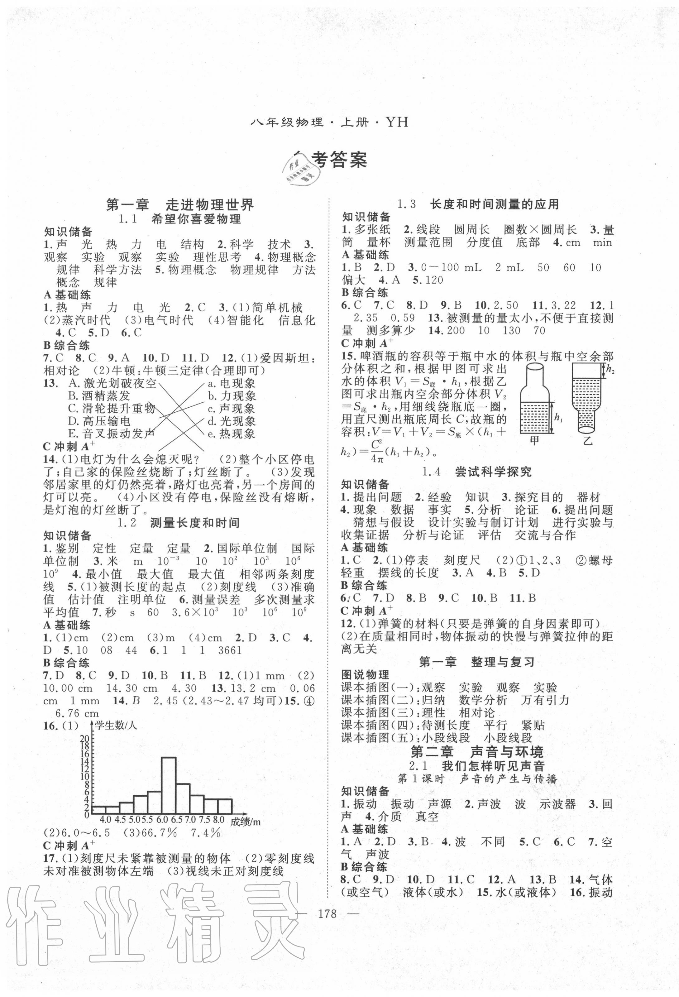 2020年名師學案八年級物理上冊滬粵版 第1頁