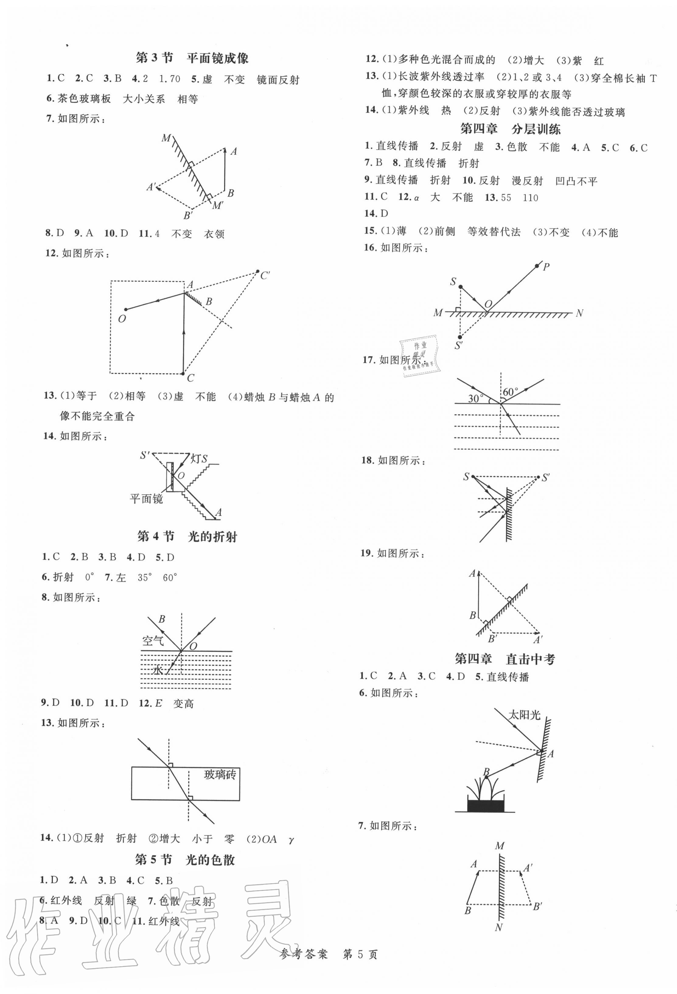 2020年高效課堂分層訓(xùn)練直擊中考八年級物理上冊人教版 第5頁