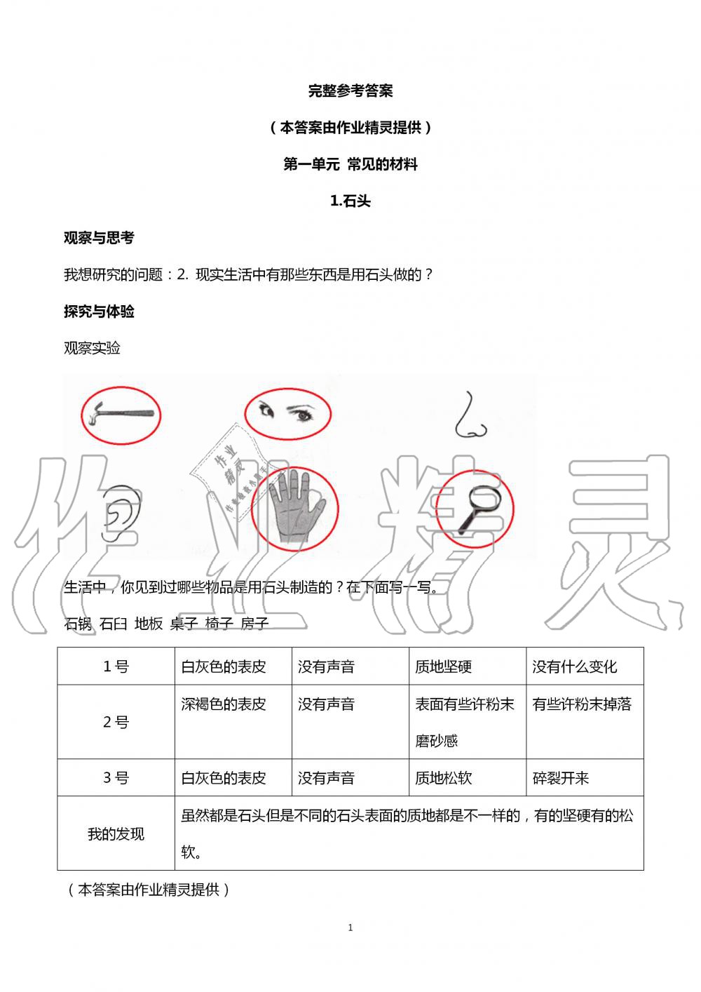 2020年自主學(xué)習(xí)指導(dǎo)課程二年級科學(xué)上冊青島版 第1頁