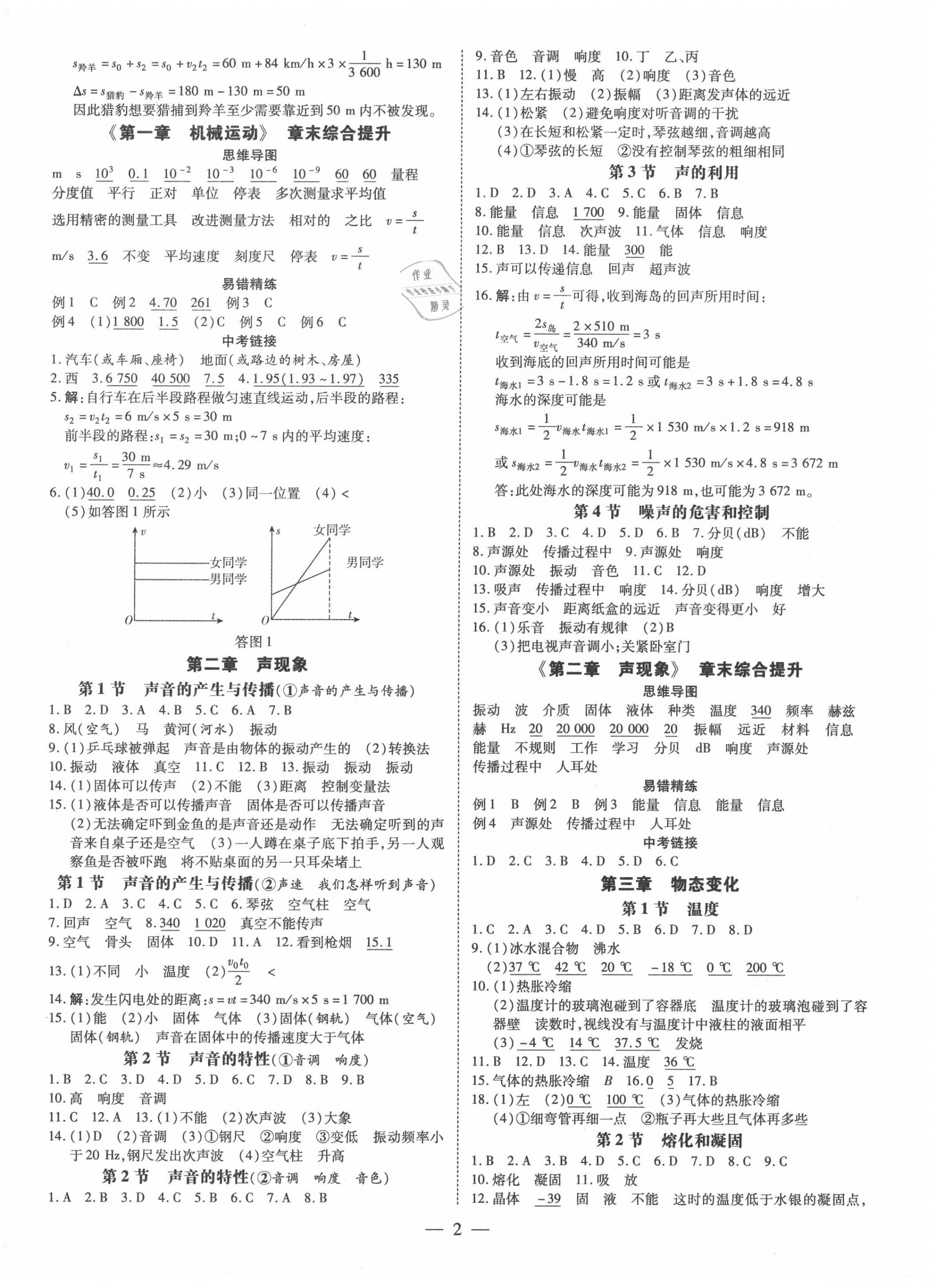 2020年領跑作業(yè)本八年級物理上冊人教版廣東專版 第2頁