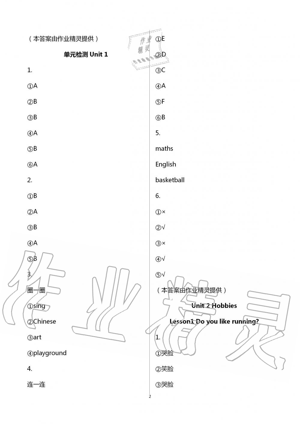 2020年學(xué)習(xí)園地四年級(jí)英語(yǔ)上冊(cè)魯科版54制山東科學(xué)技術(shù)出版社 第2頁(yè)