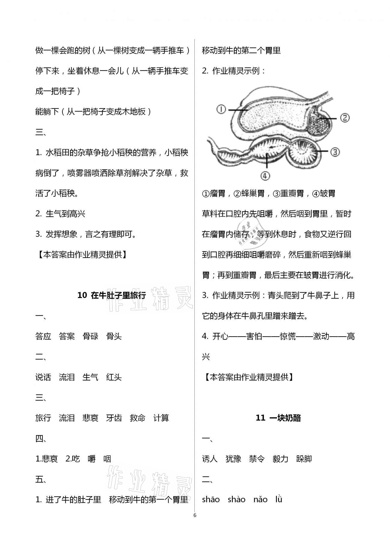 2020年新课程新练习创新课堂三年级语文上册统编版A版 第6页