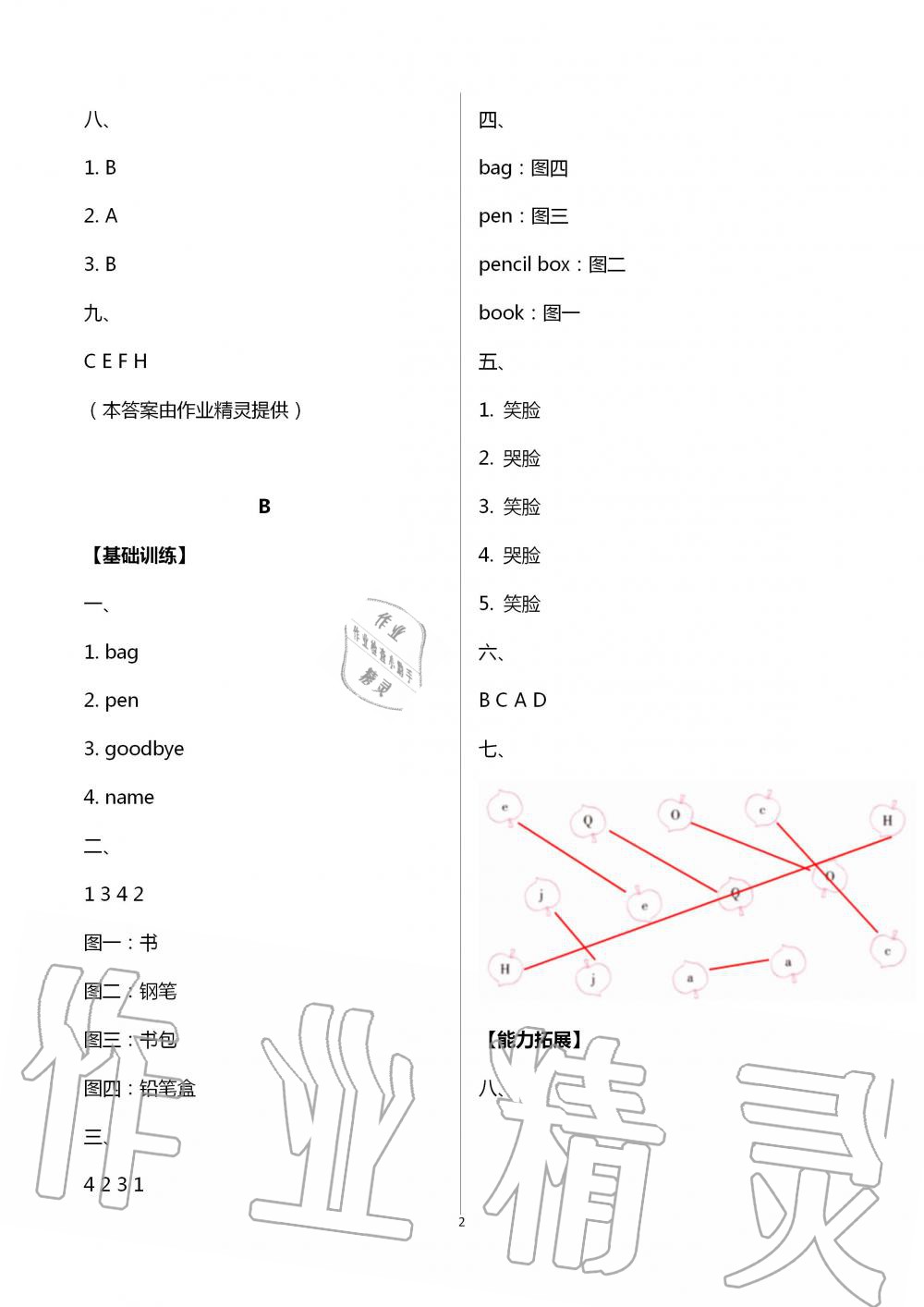 2020年英語學習與鞏固三年級上冊人教版 第2頁