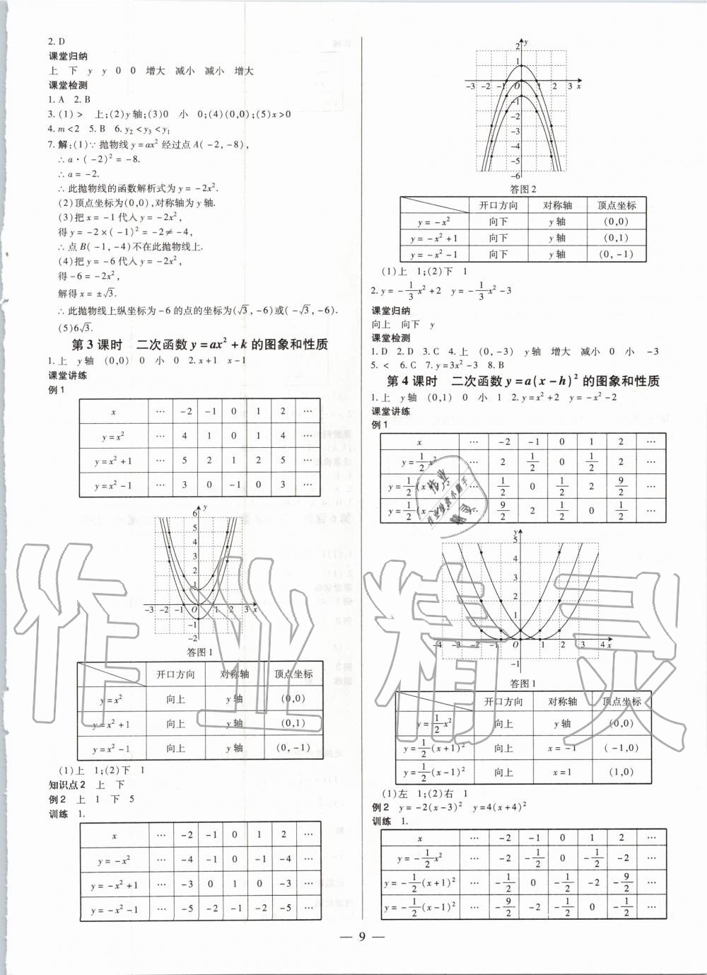 2020年領跑作業本九年級數學全一冊人教版廣東專用 第9頁