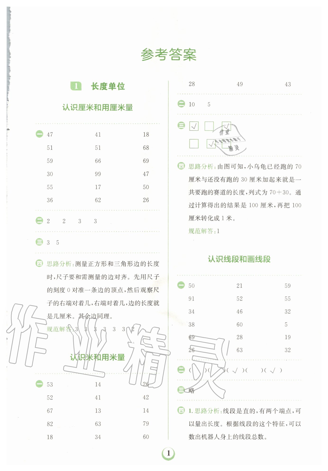 2020年金牛耳計算天天練小學(xué)數(shù)學(xué)二年級上冊人教版 第1頁